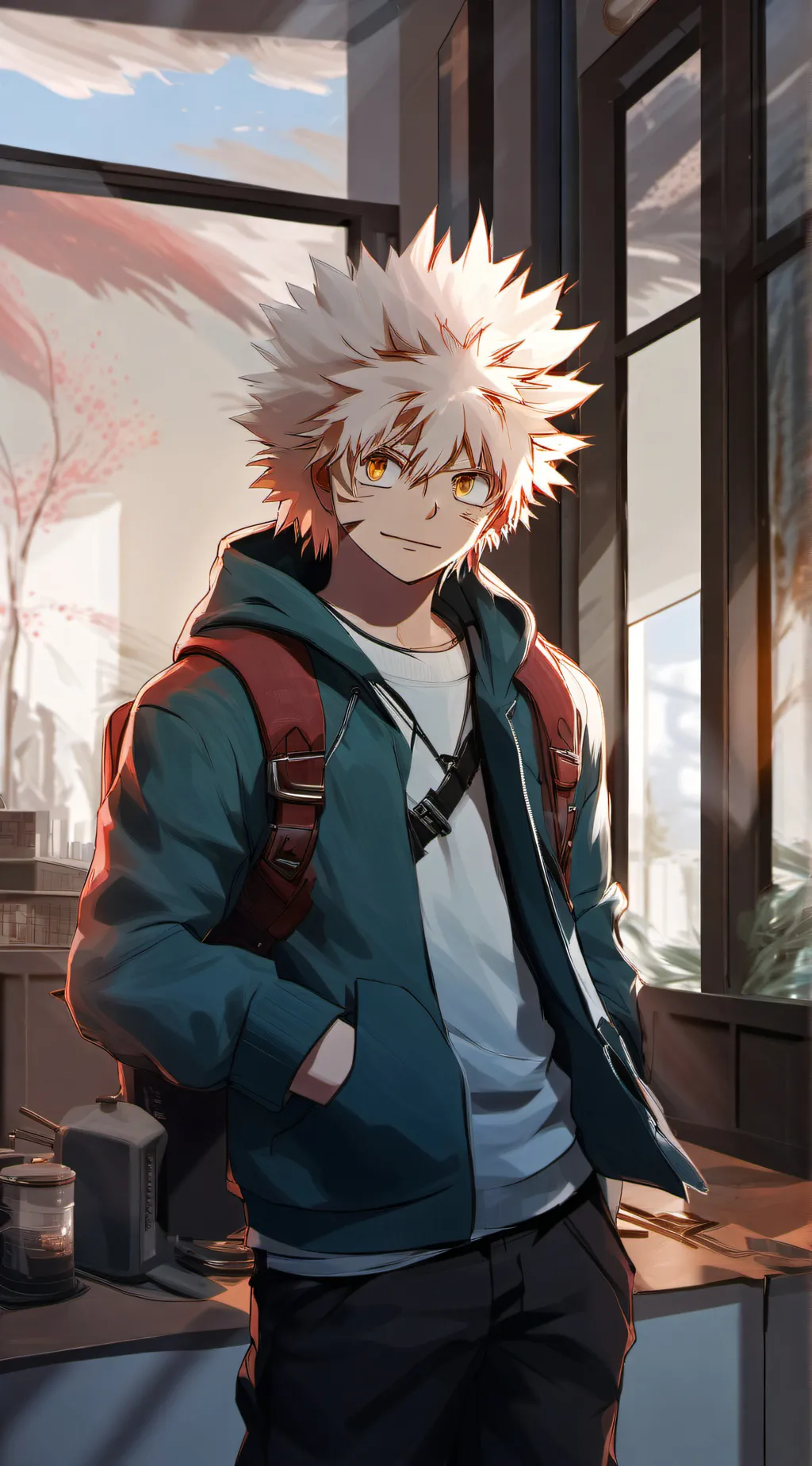 ai character: +*Katsuki Bakugo*+ background