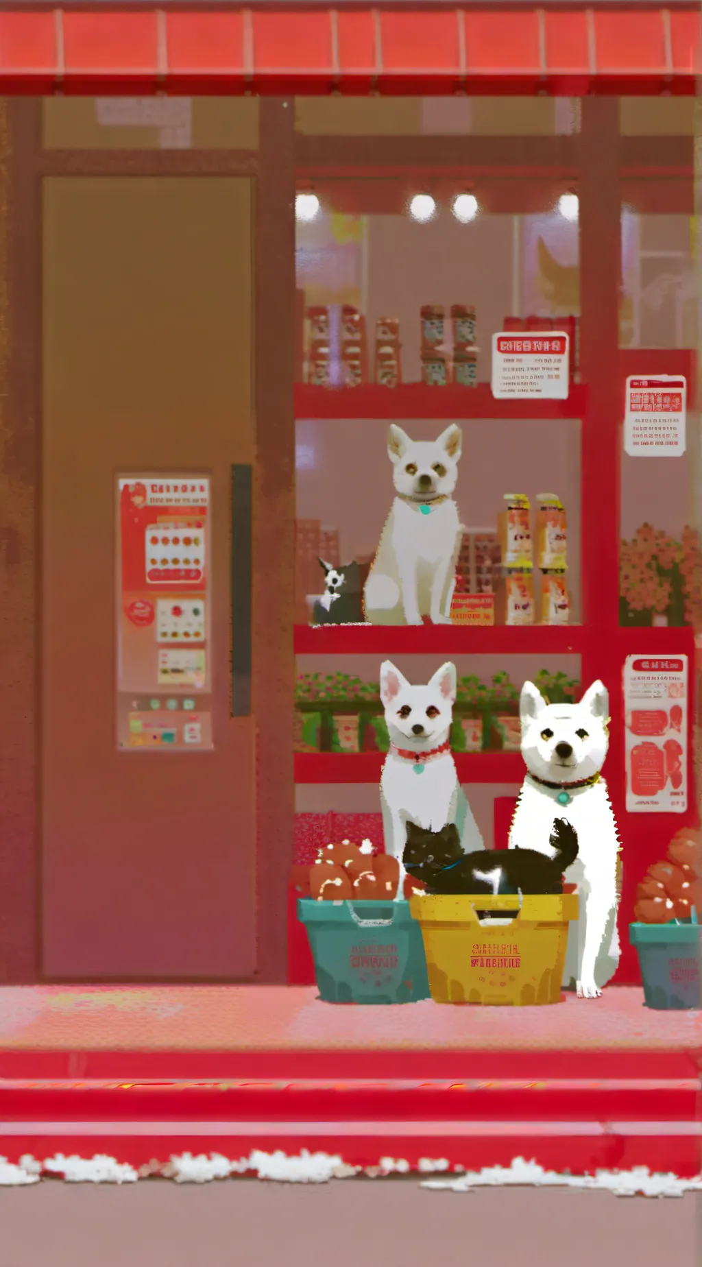 ai character: pet shop(remastere background