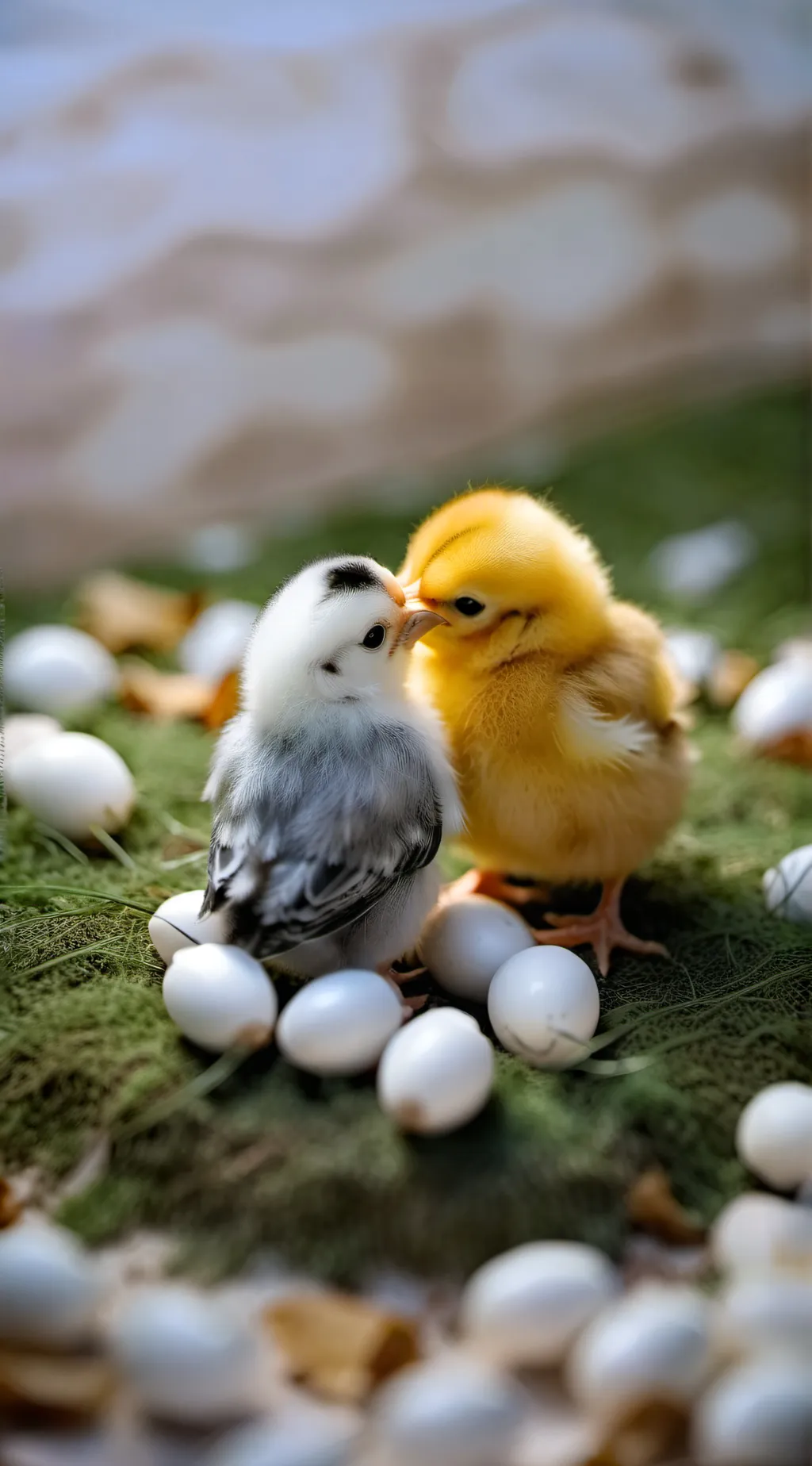 ai character: my baby chick background