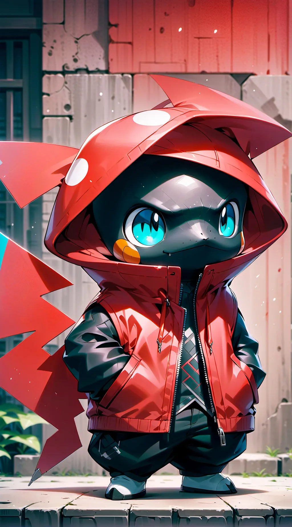 ai character: petite éclair  background