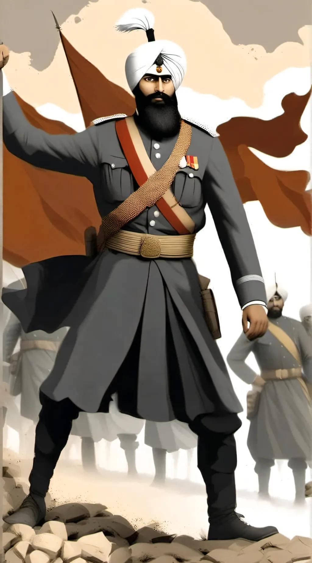 ai character: 36th Regiment sikh background
