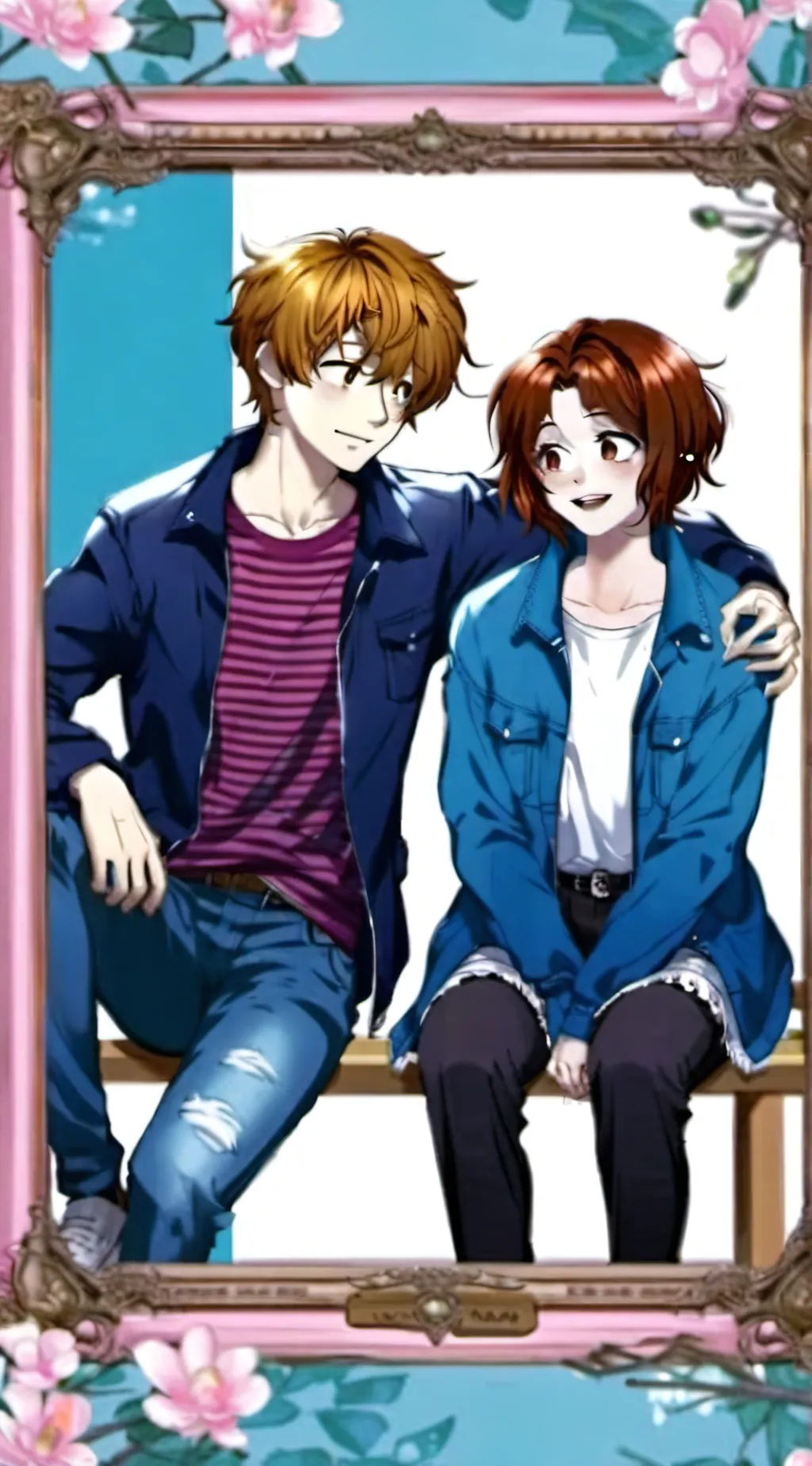 ai character: bacon boyxgirl background