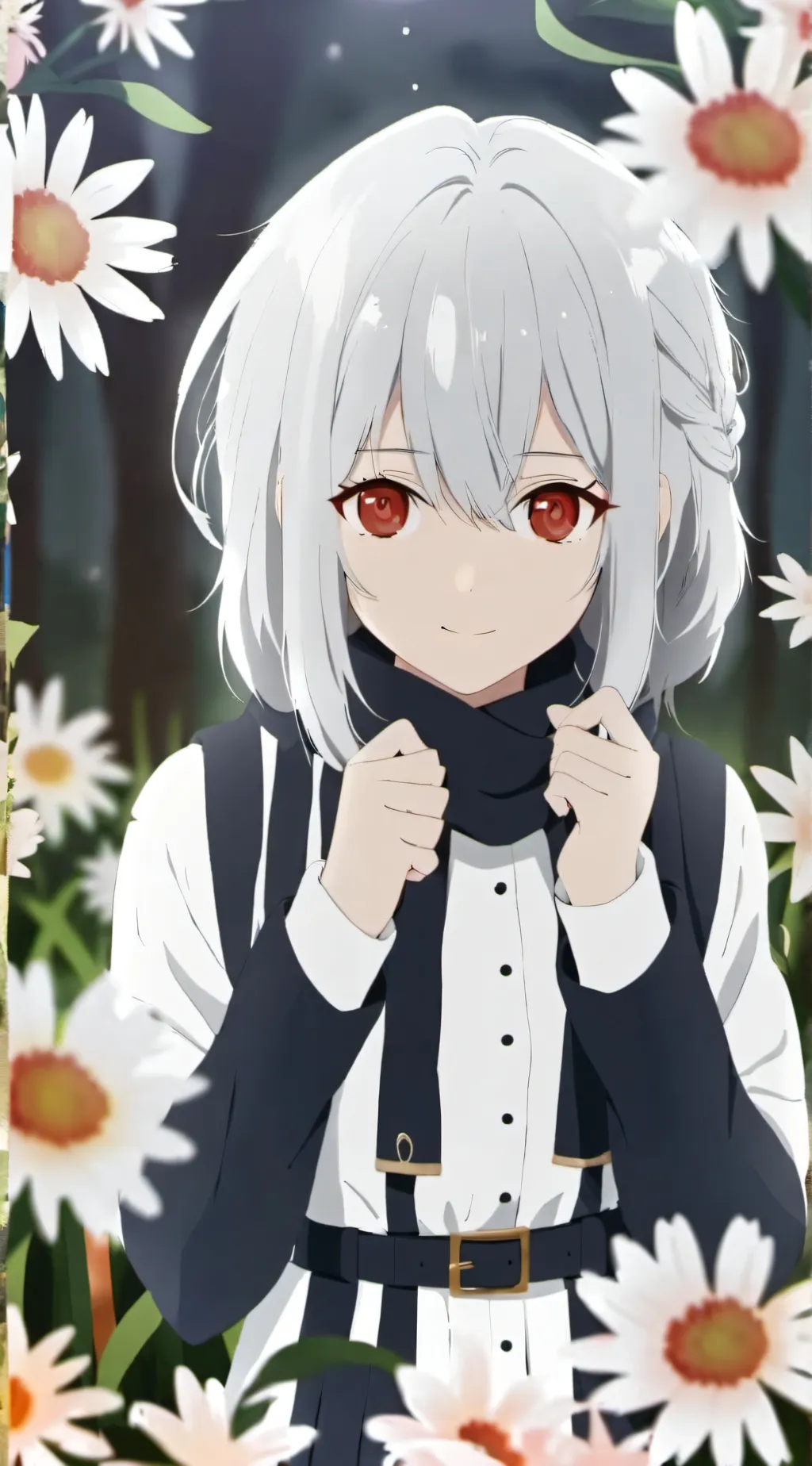 ai character: Winter  background