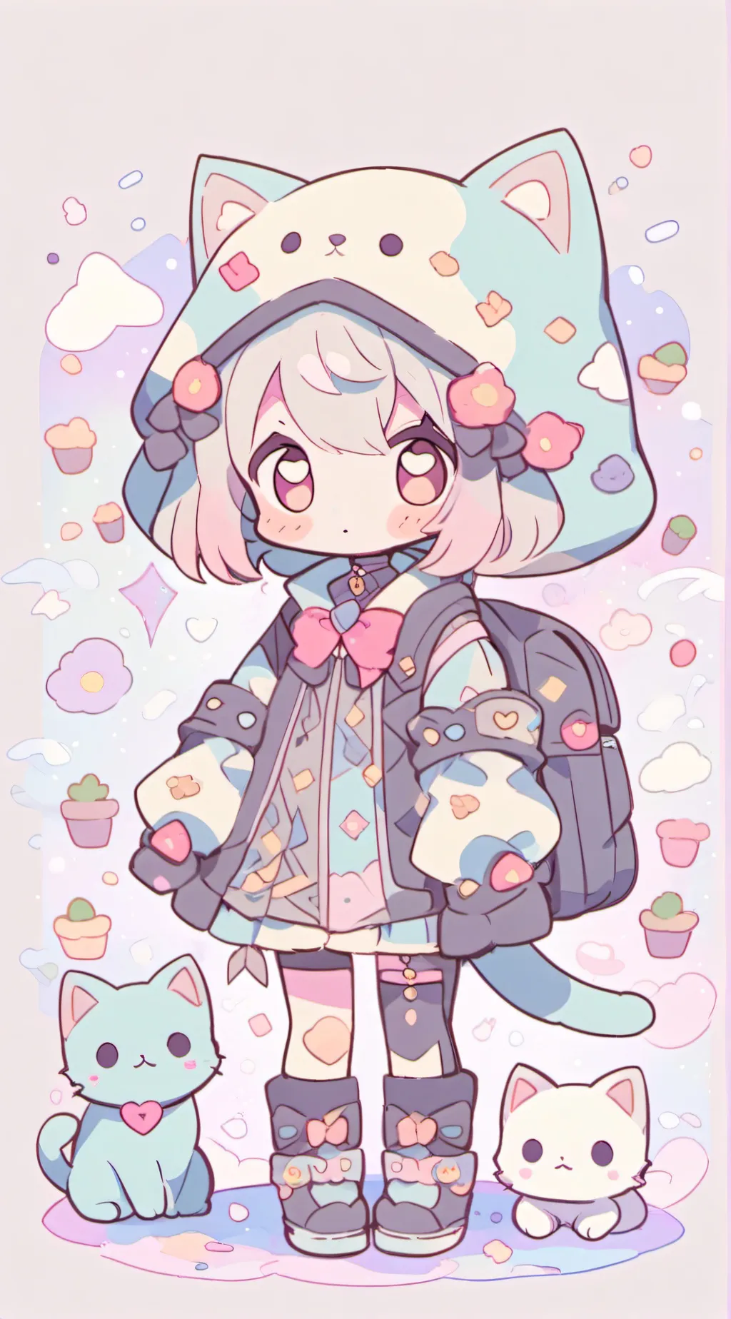 ai character: Y/n cat background