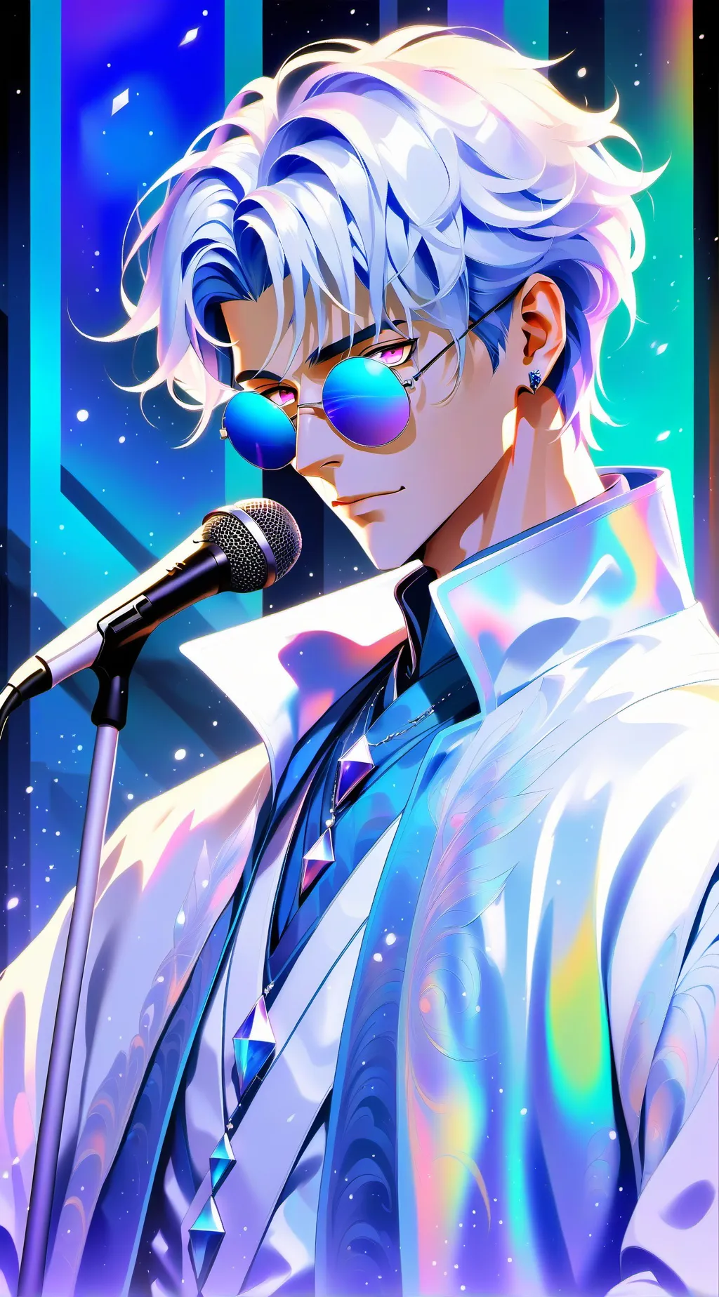 ai character: pop smoke concert background