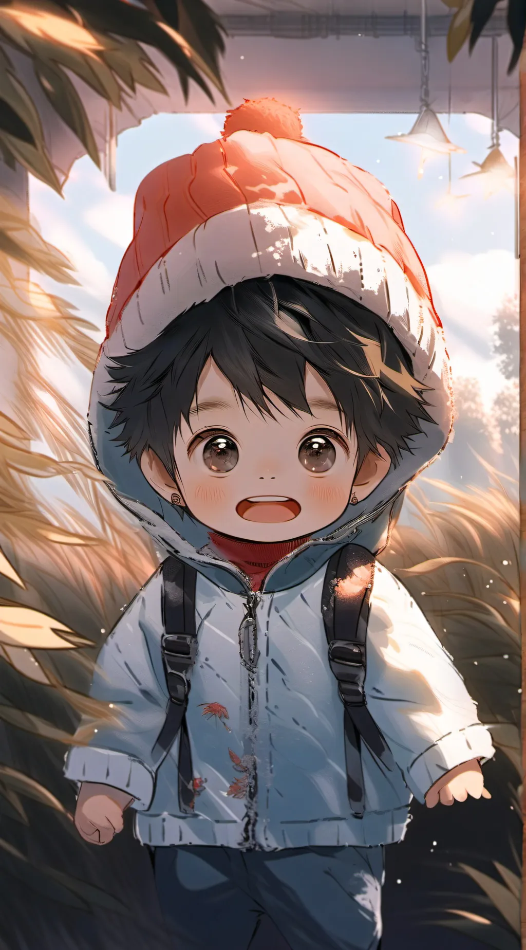 ai character: Ugly baby background