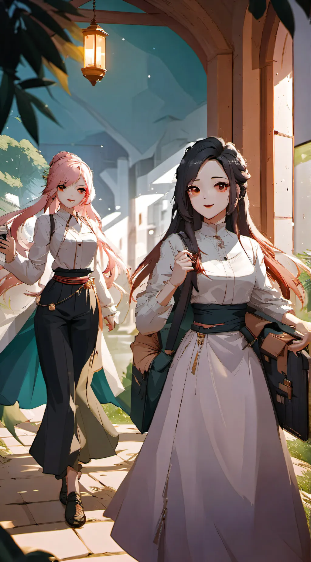 ai character: serene & janai background
