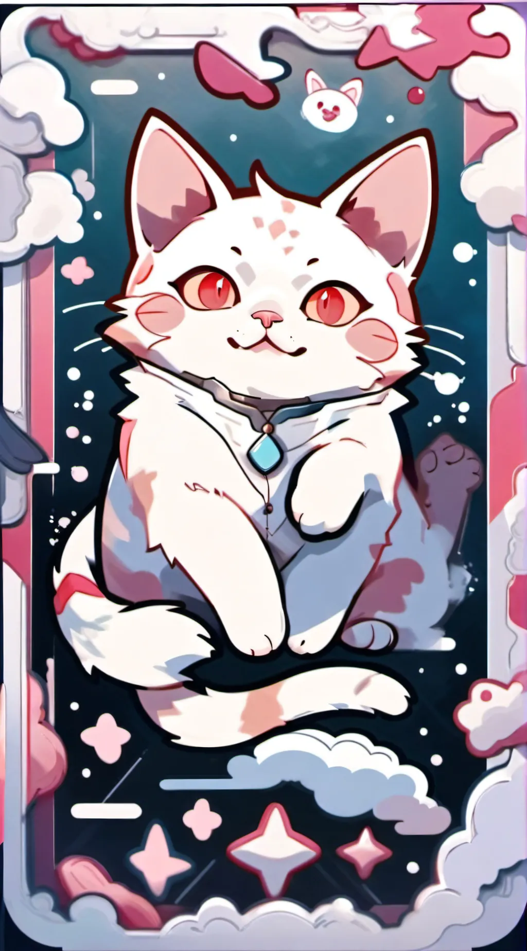 ai character: Strawberry Cake background