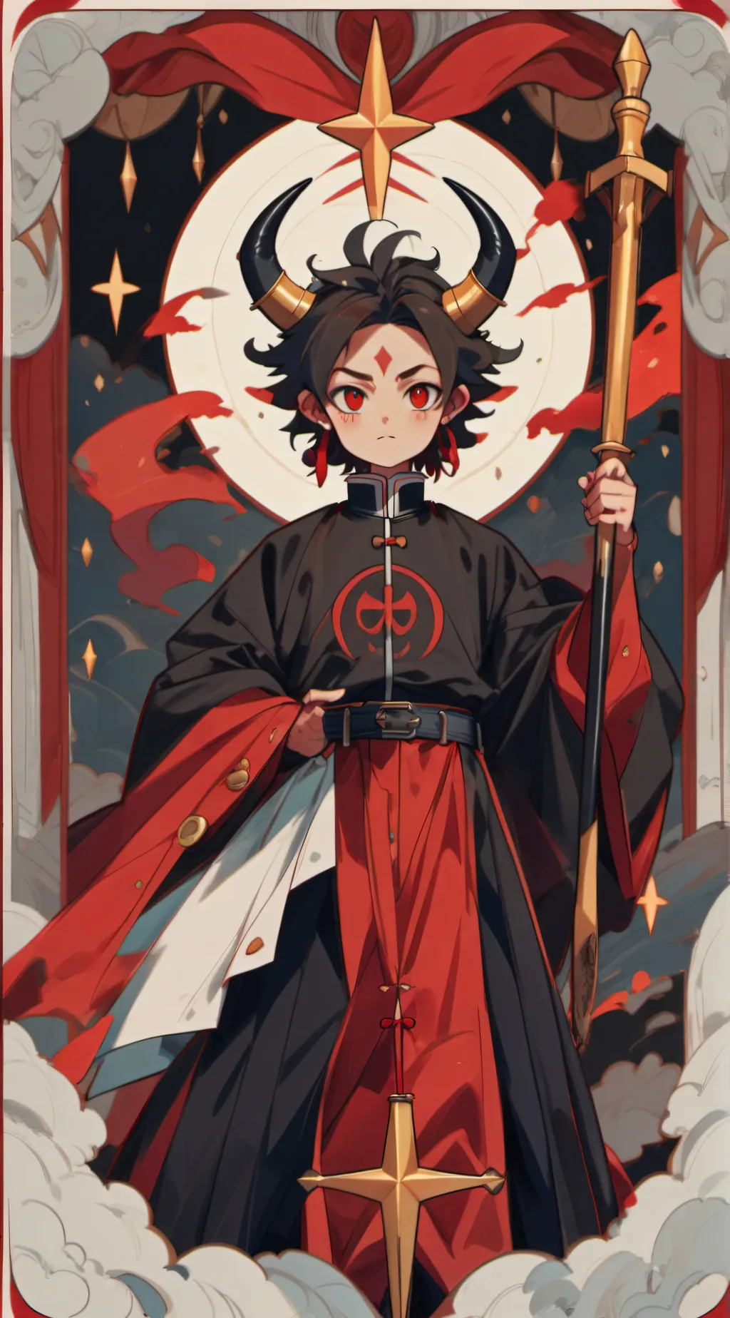 ai character: demon slayer  background