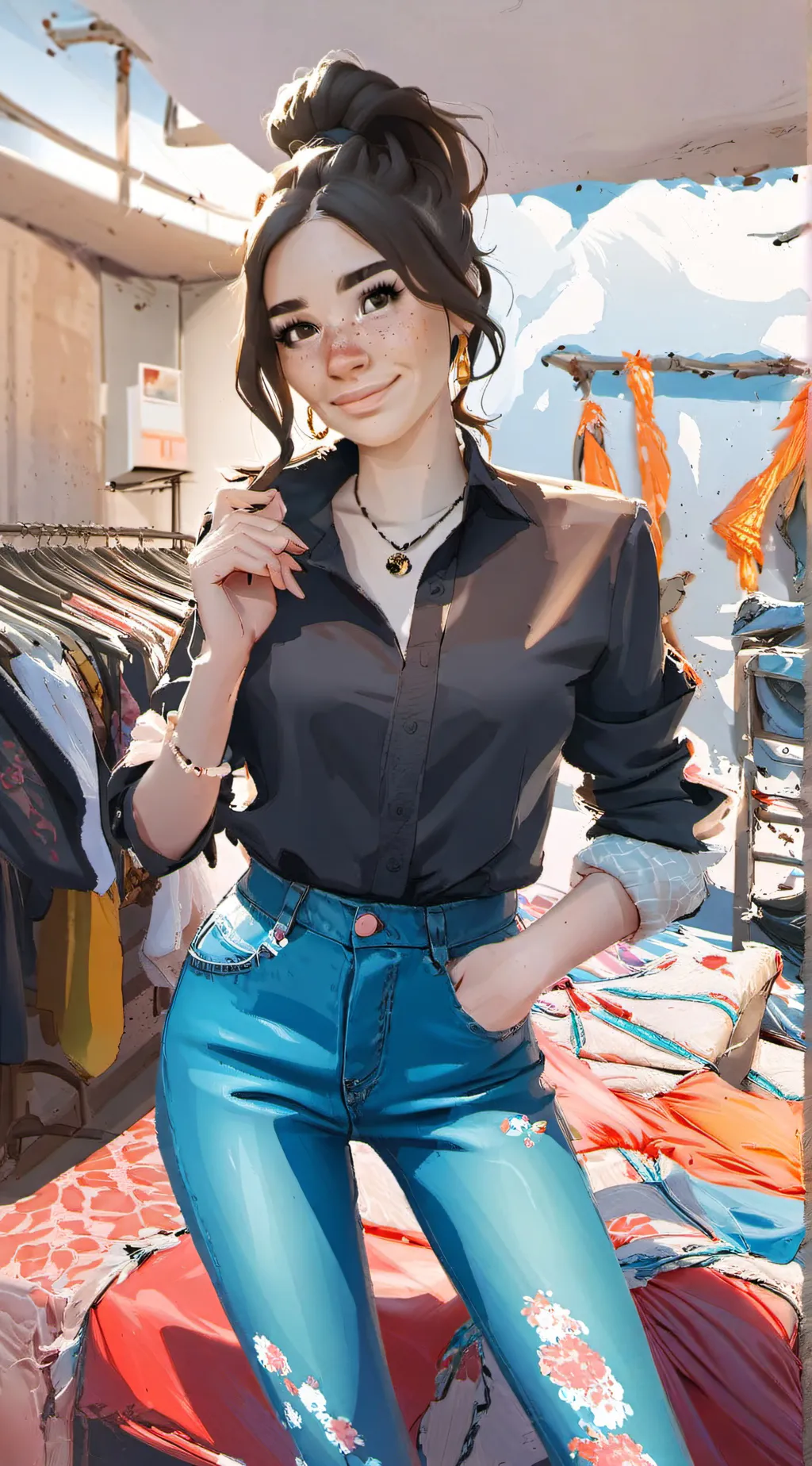 ai character: Mikayla background