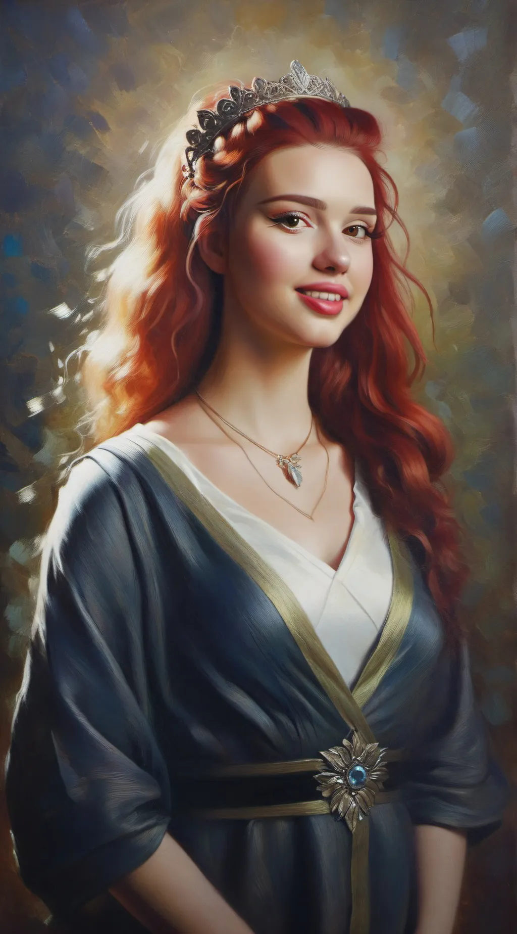 ai character: Red background