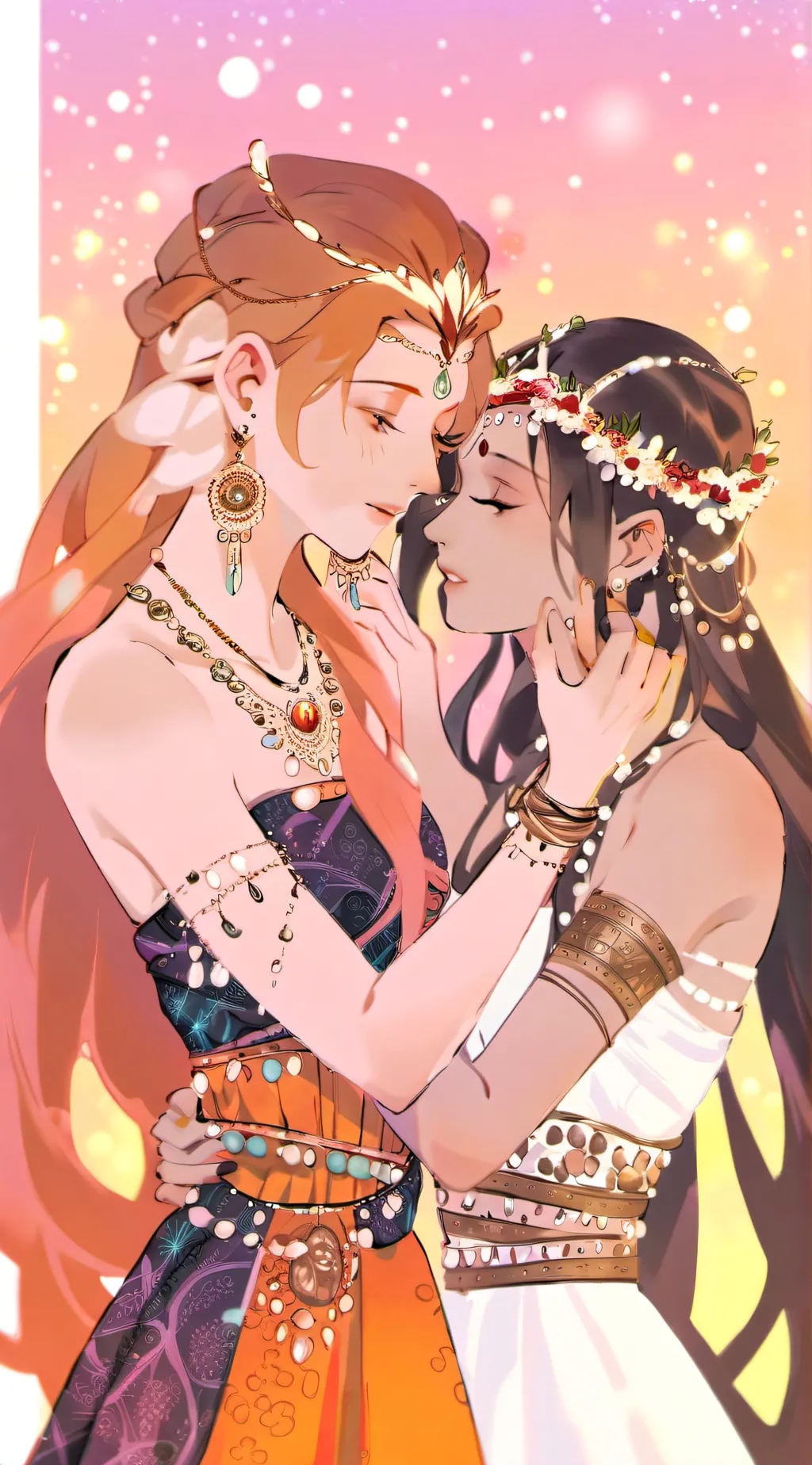 ai character: Ava and Julia background