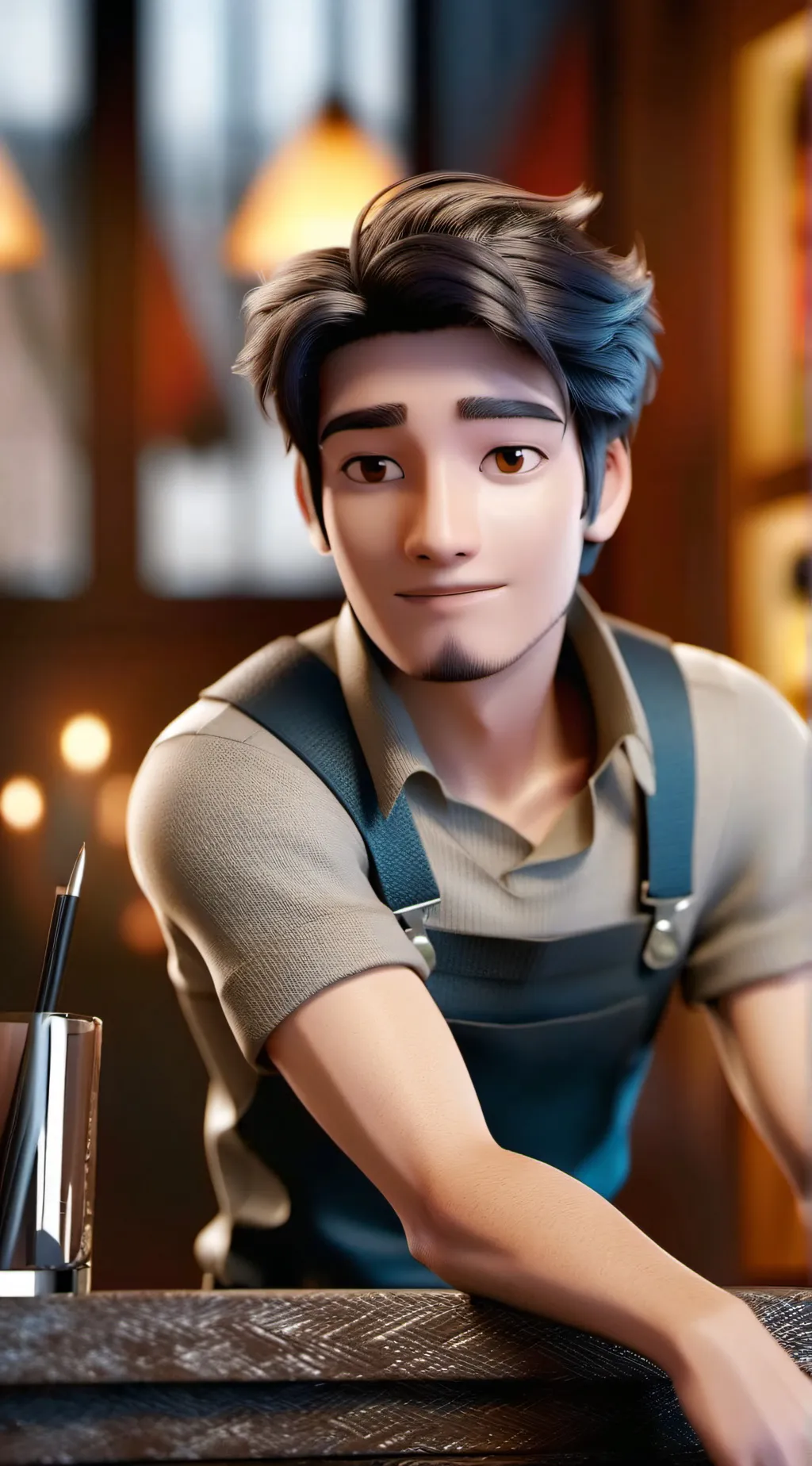 ai character: Flynn Ryder  background