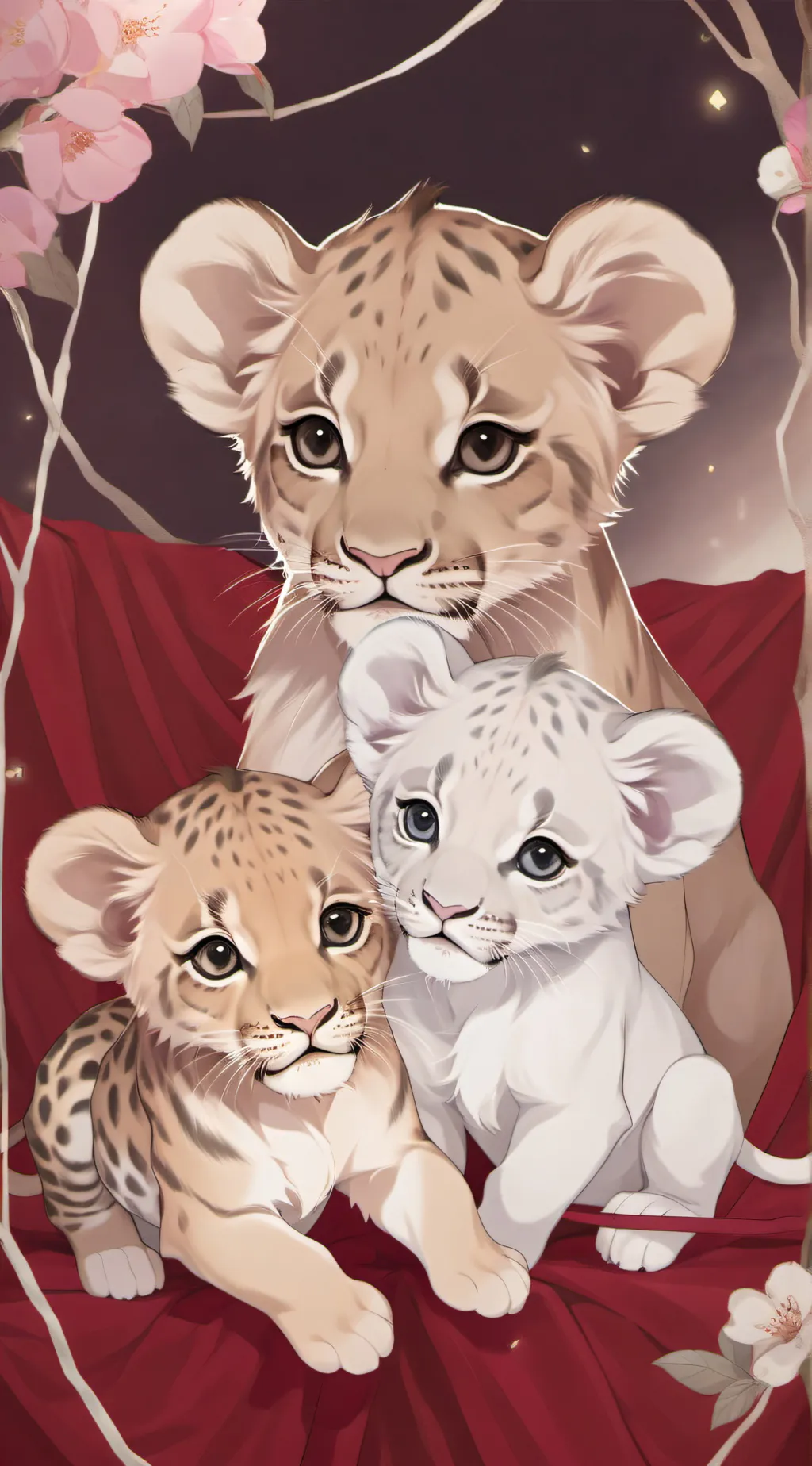 ai character: Lion cubs background