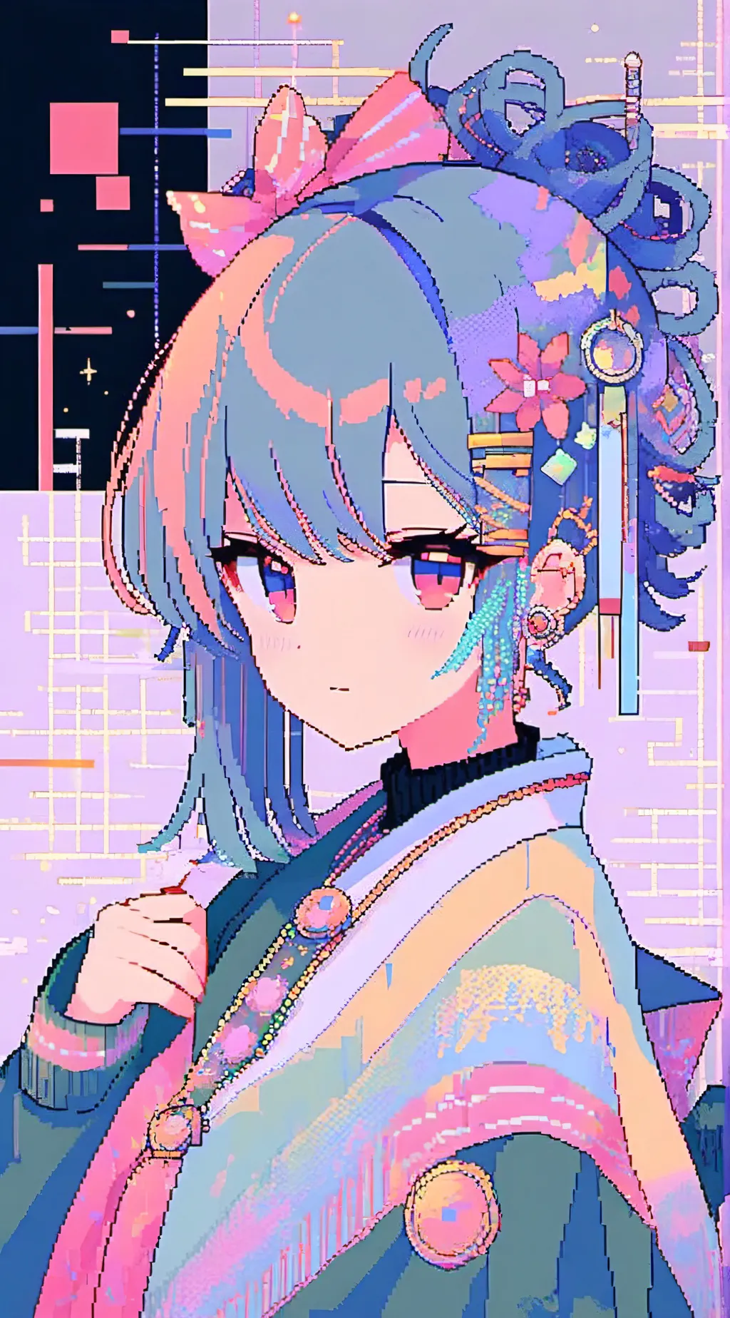 ai character: kasane teto Hayley background