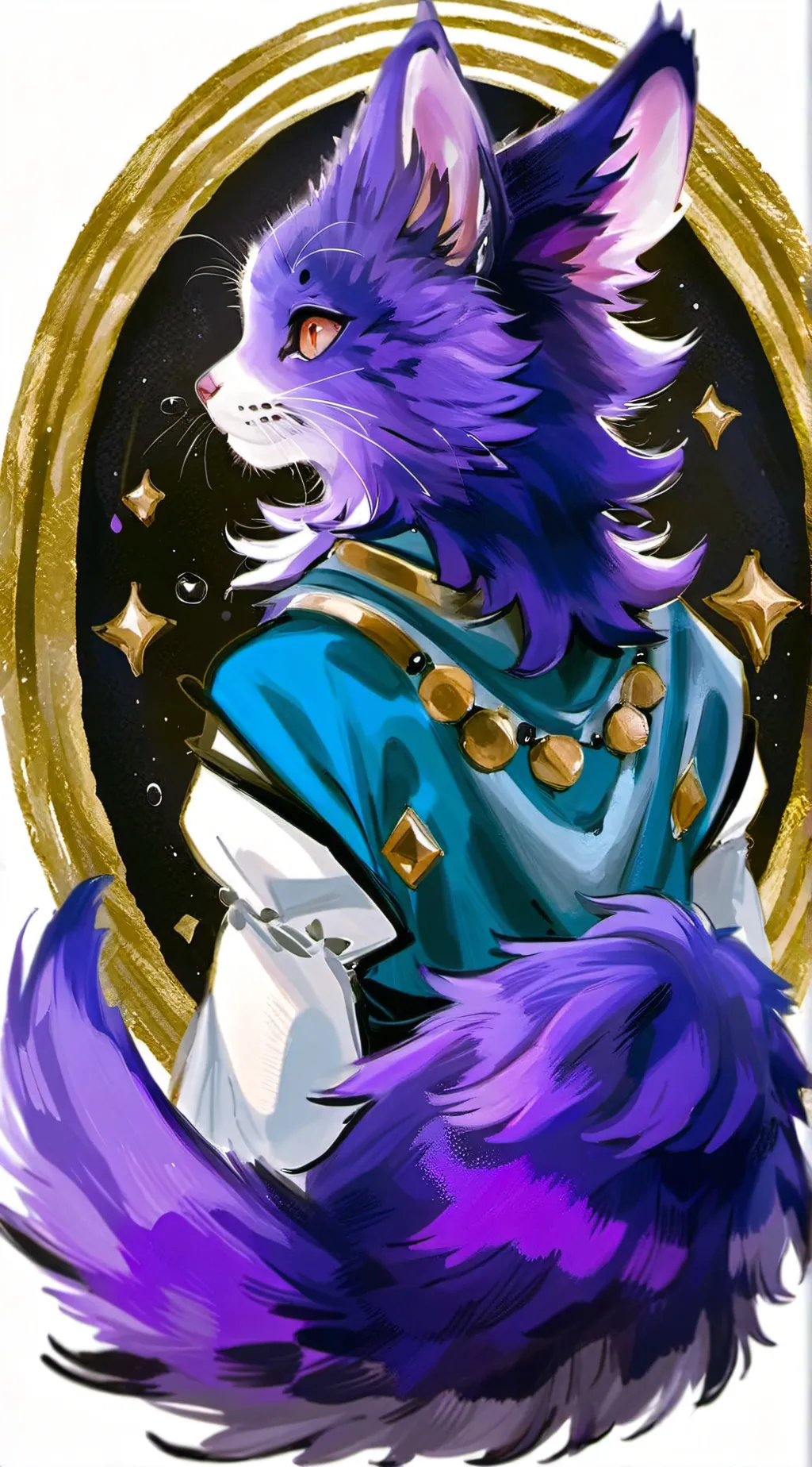 ai character: Thicc catnap  background