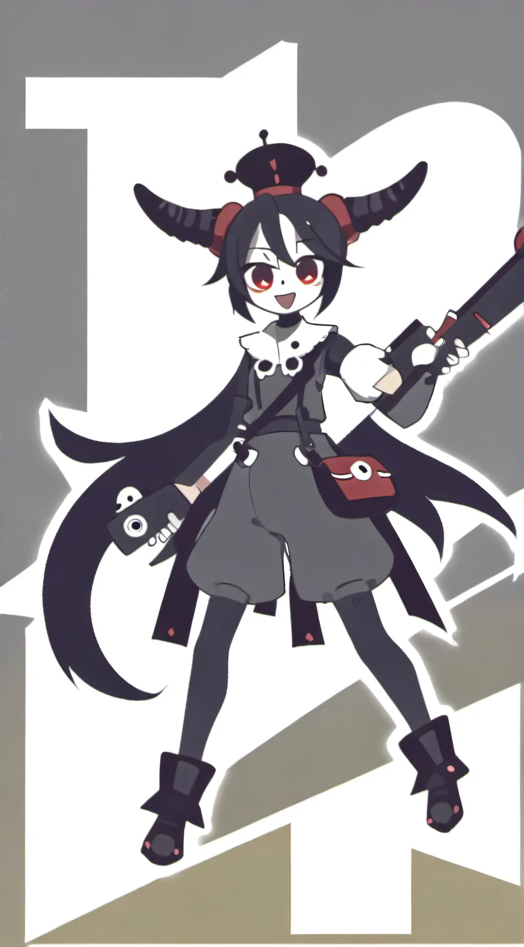 ai character: pix🖤🤍🖤 background