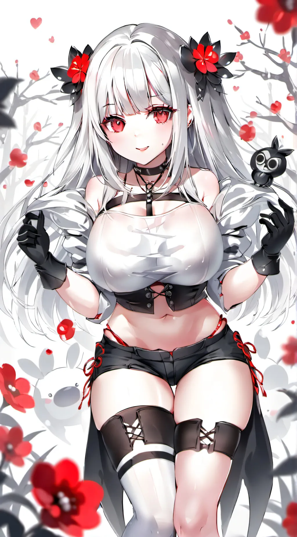 ai character: cute girl background