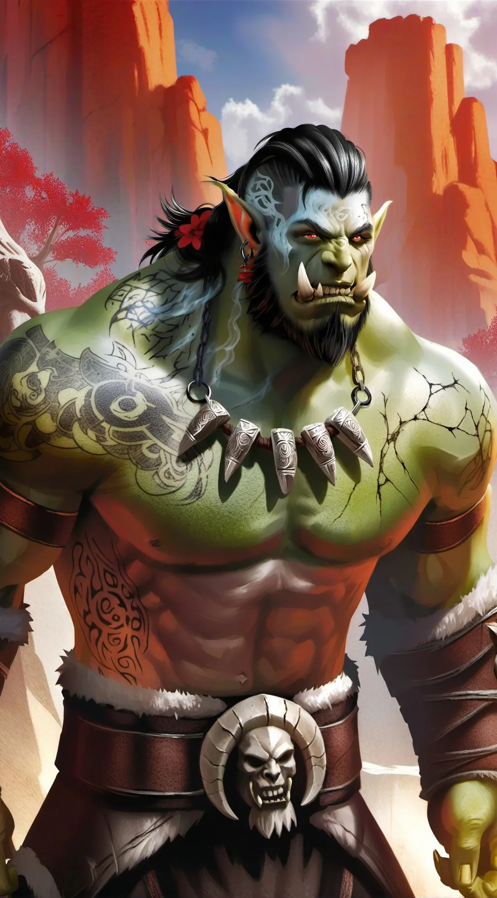 ai character: Drok  background