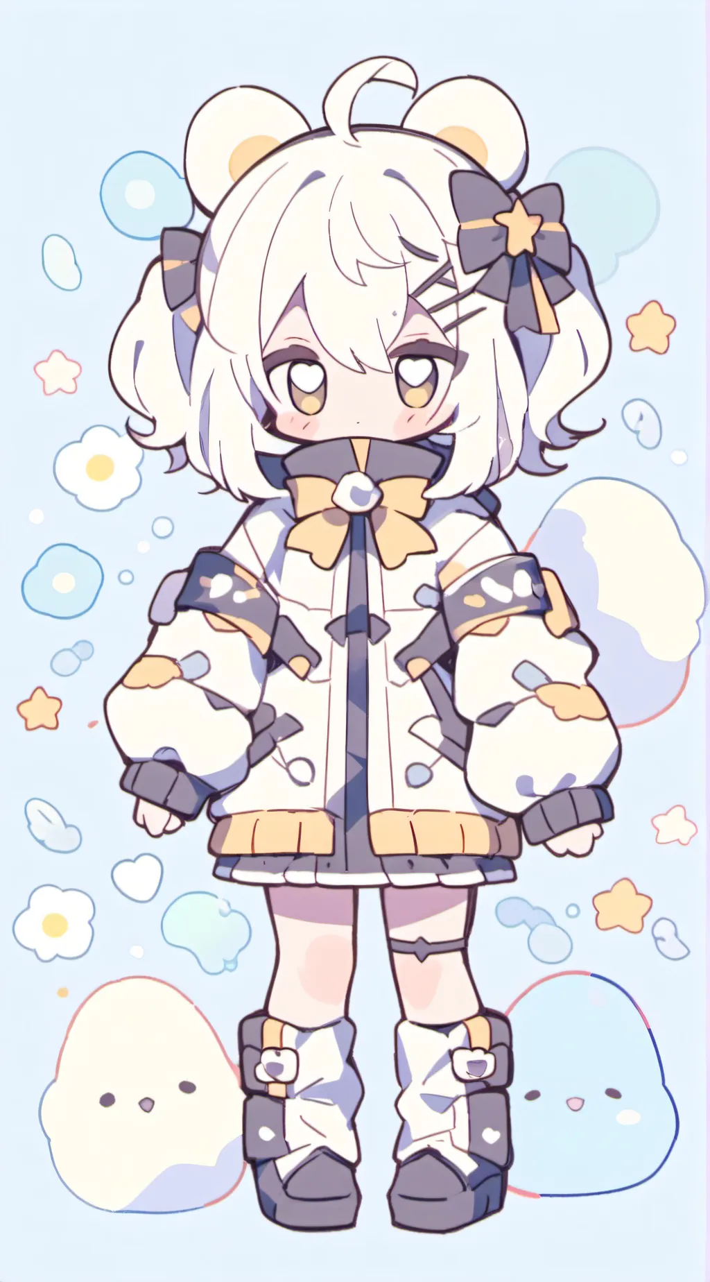 ai character: MHA plushie quirk background