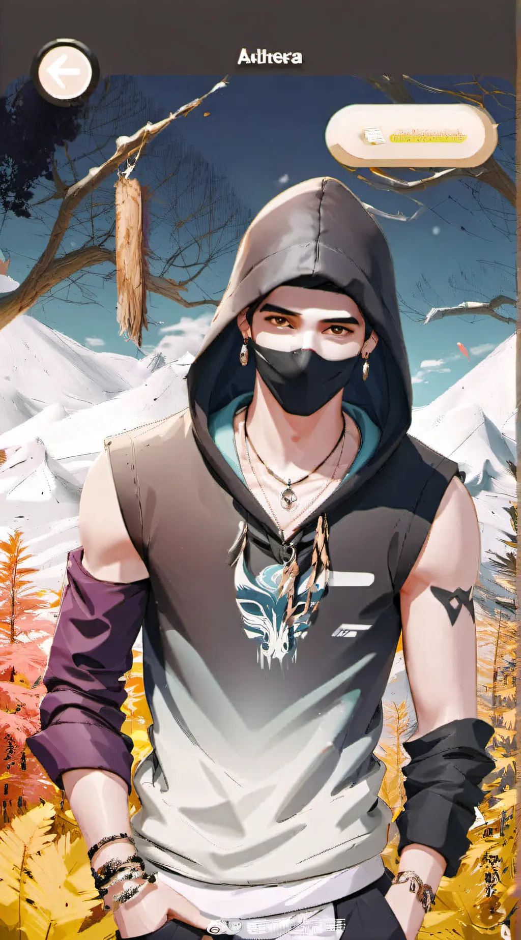 ai character: Ghost background