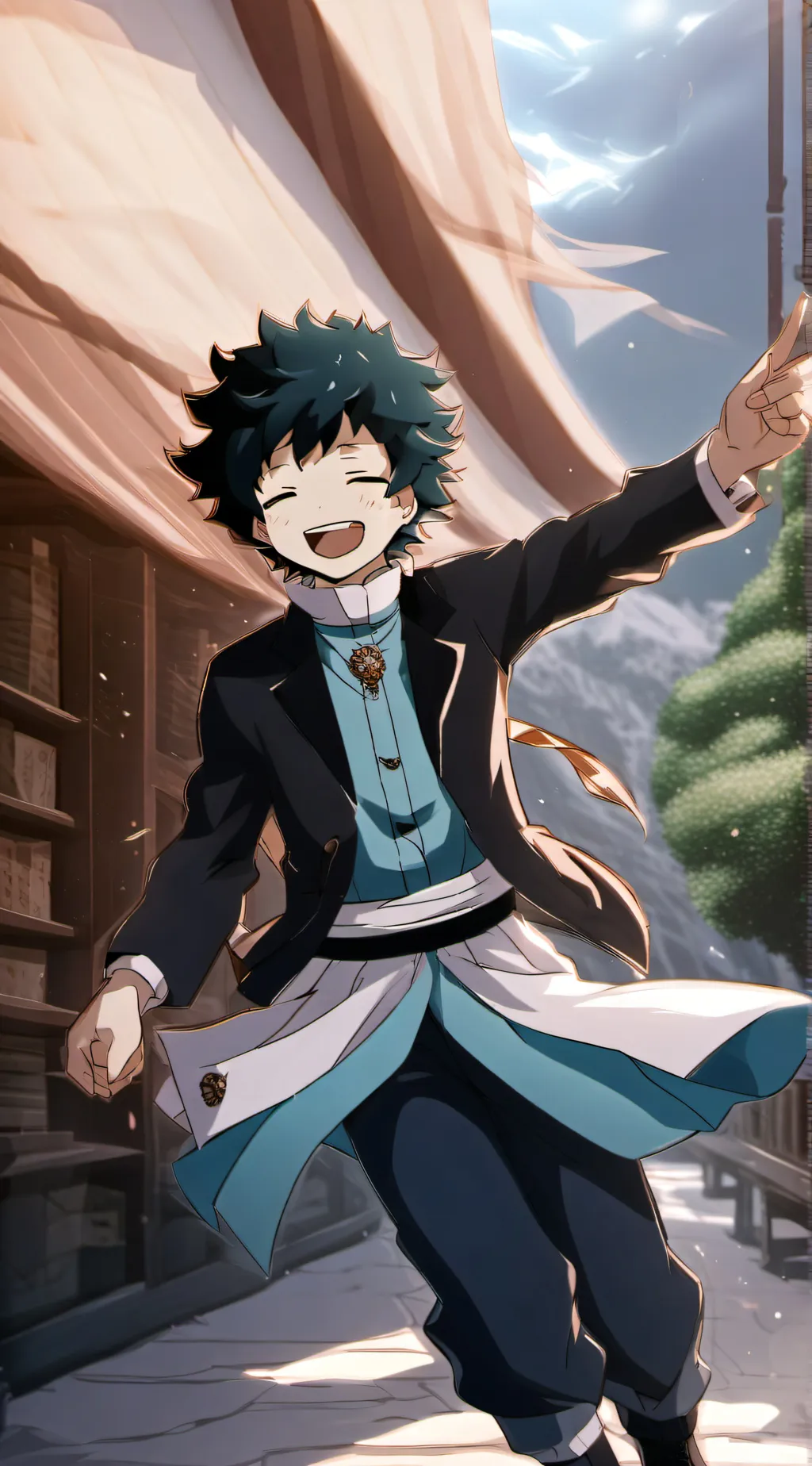 ai character: Mha x Pokémon  background