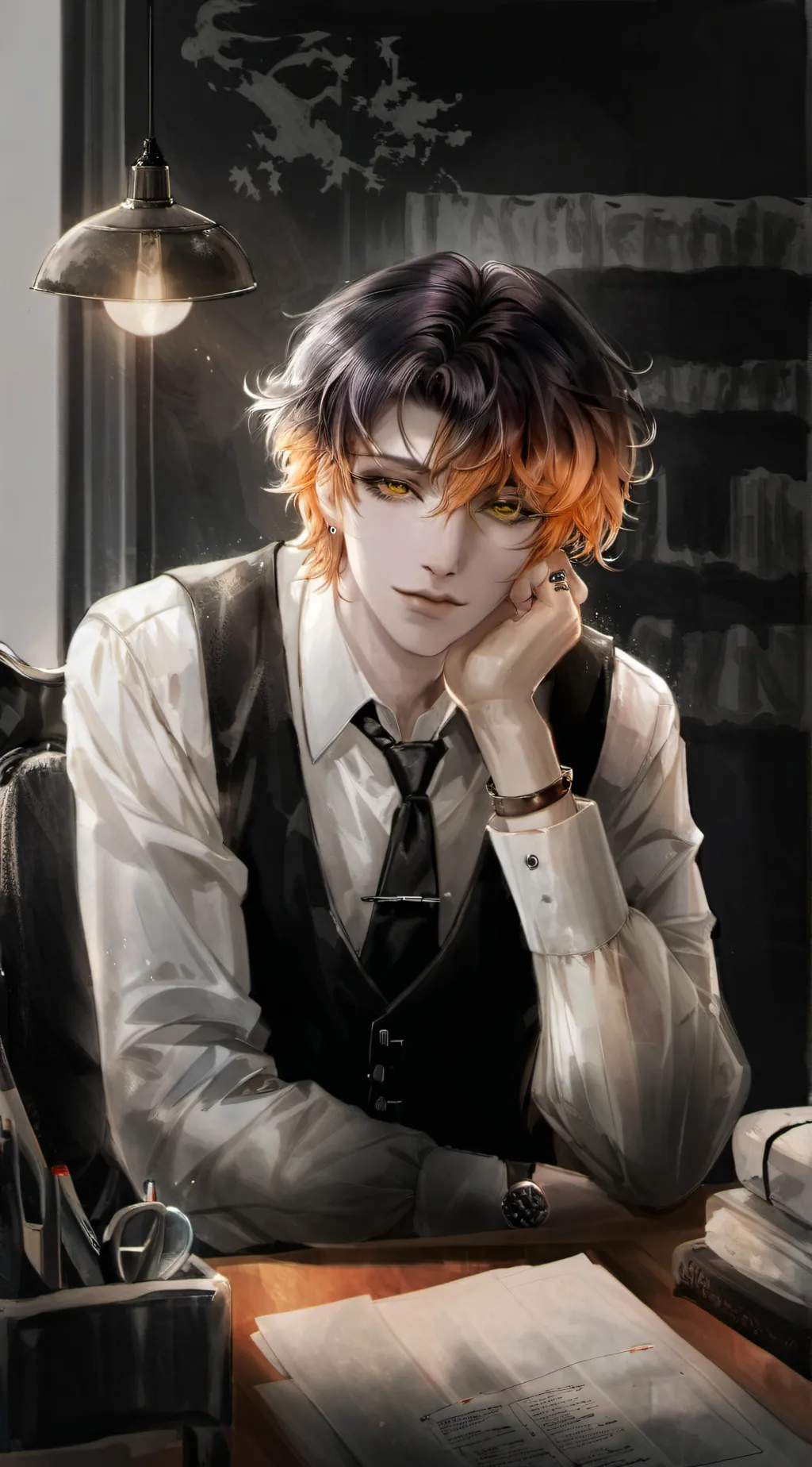 ai character: Junwoo Park background