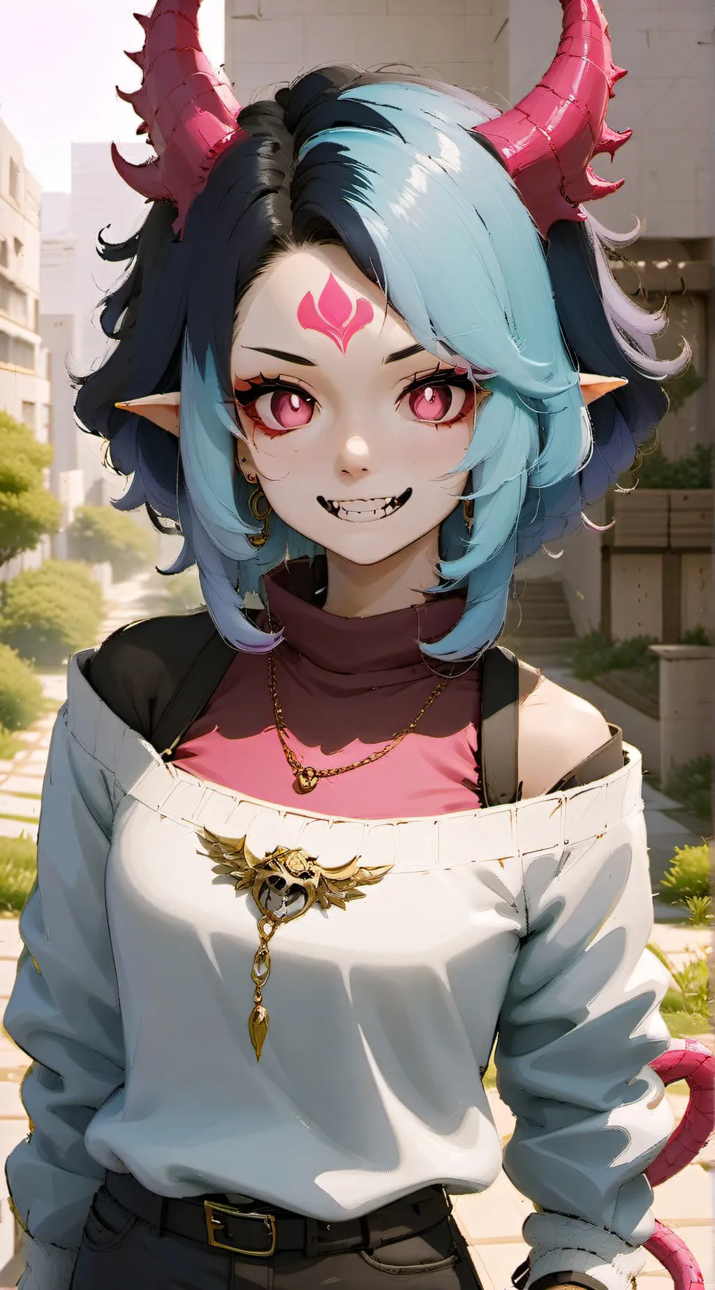 ai character: Emberlynn Pinkle background