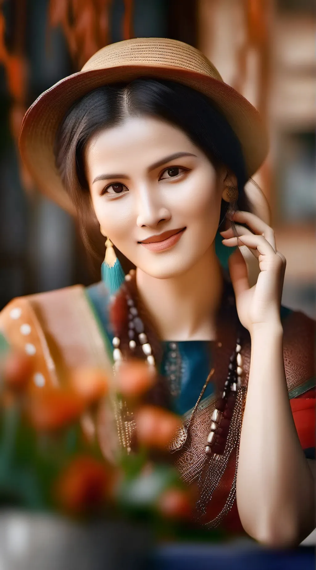 ai character:  I love Friday  background