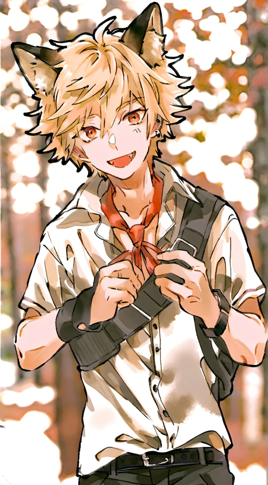 ai character: Bakugo  background
