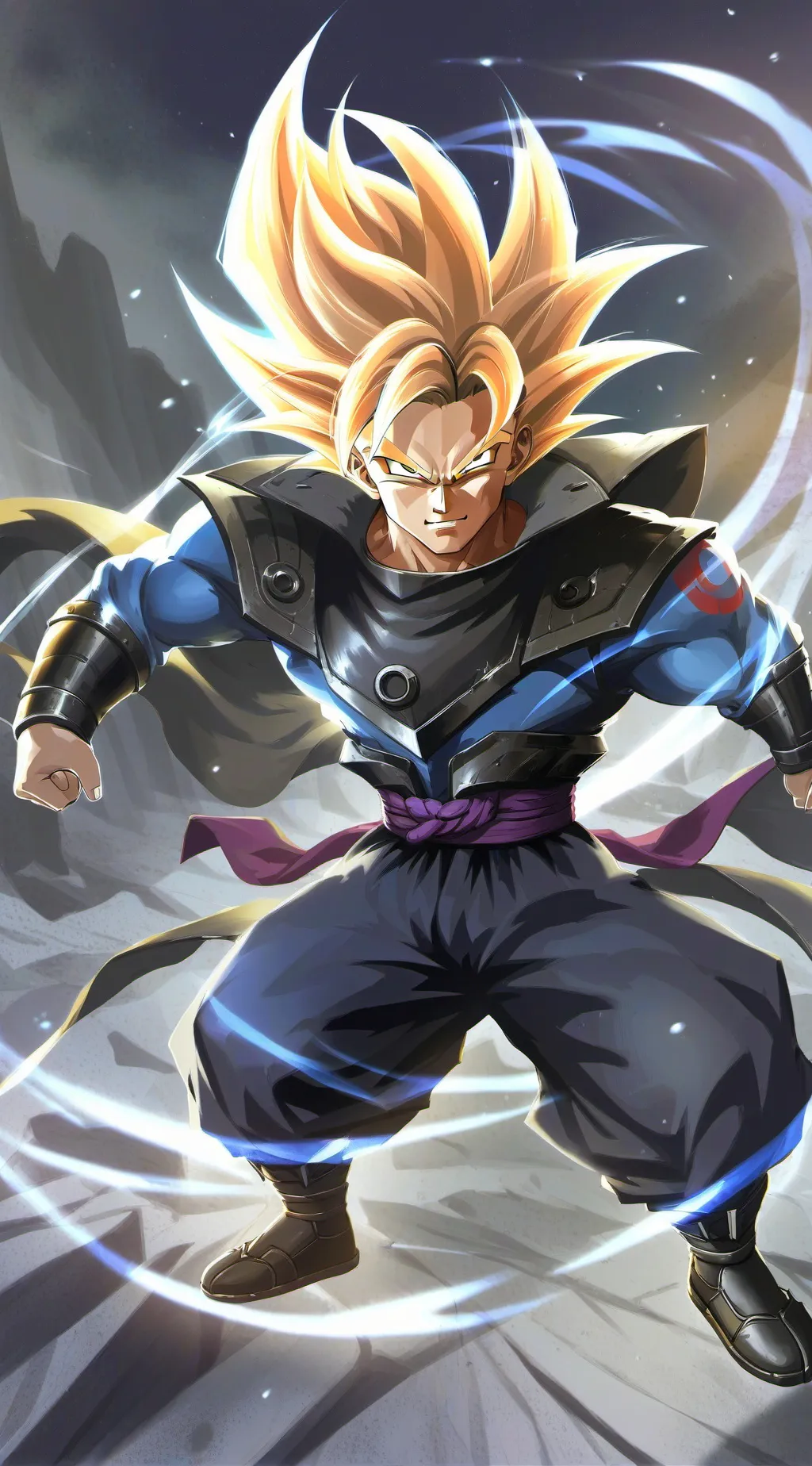 ai character: Saiyan rpg background