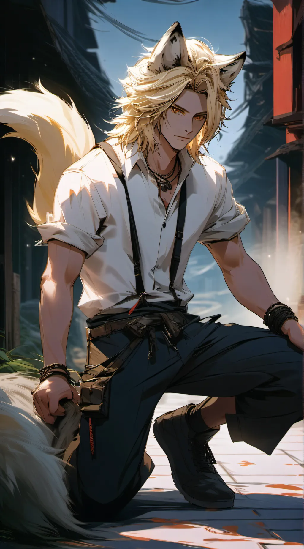 ai character: Bakugo background