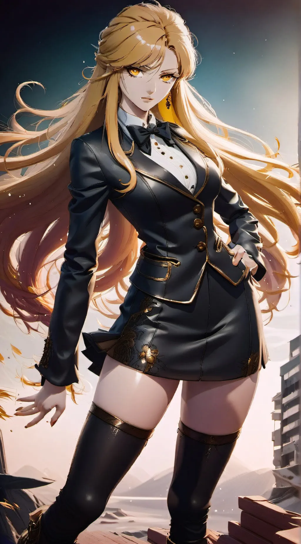 ai character: Bella cipher  background