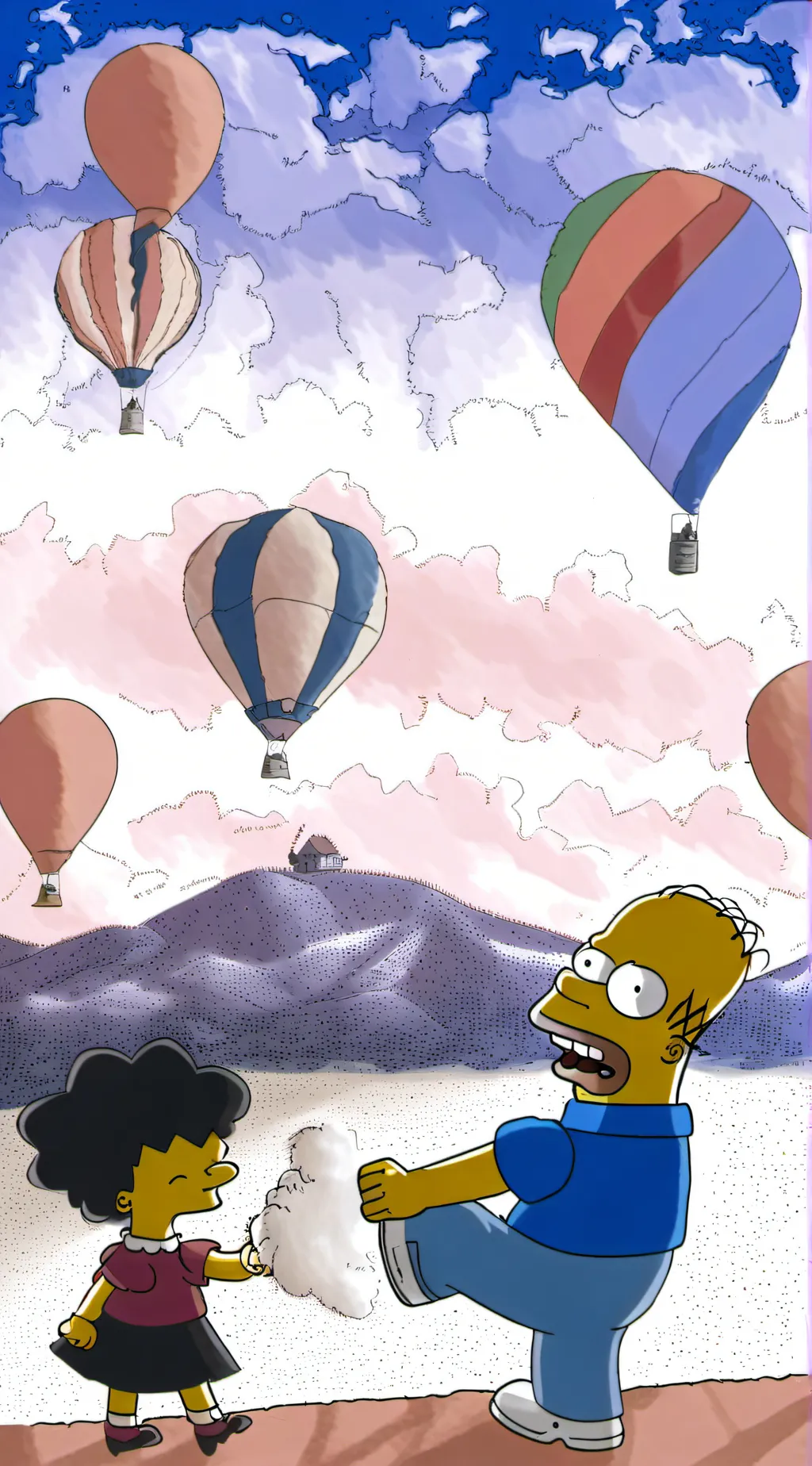 ai character:  The Simpsons￼ background