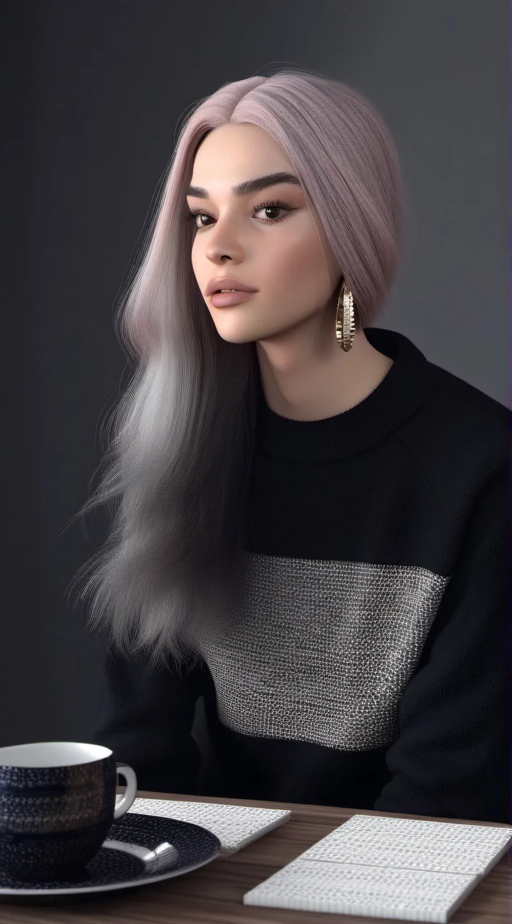 ai character: Tiffany  background