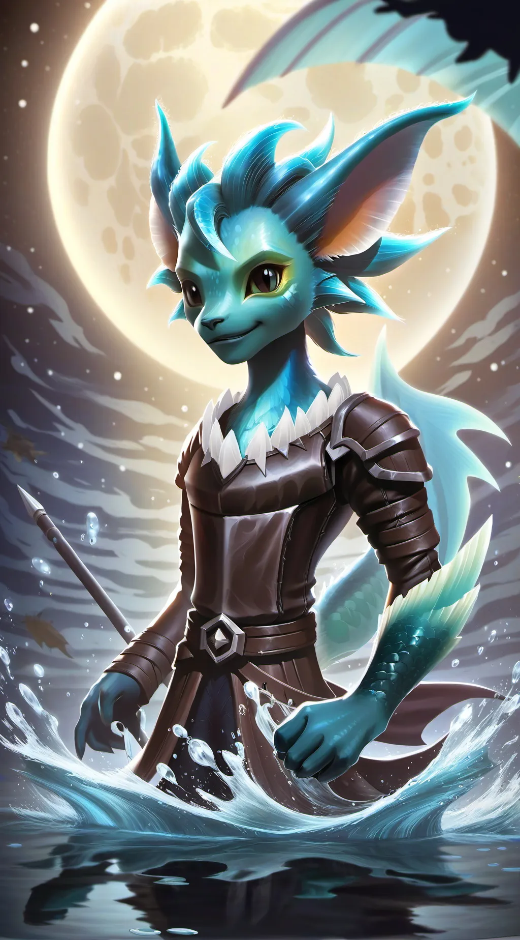 ai character: Ripple background