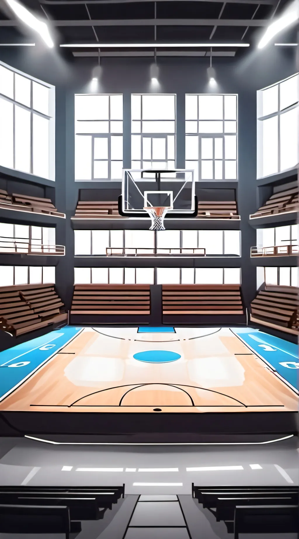 ai character: FPE basketball background
