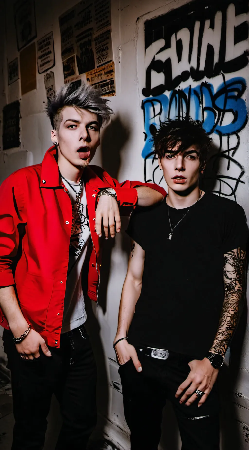 ai character: Sam and Colby  background