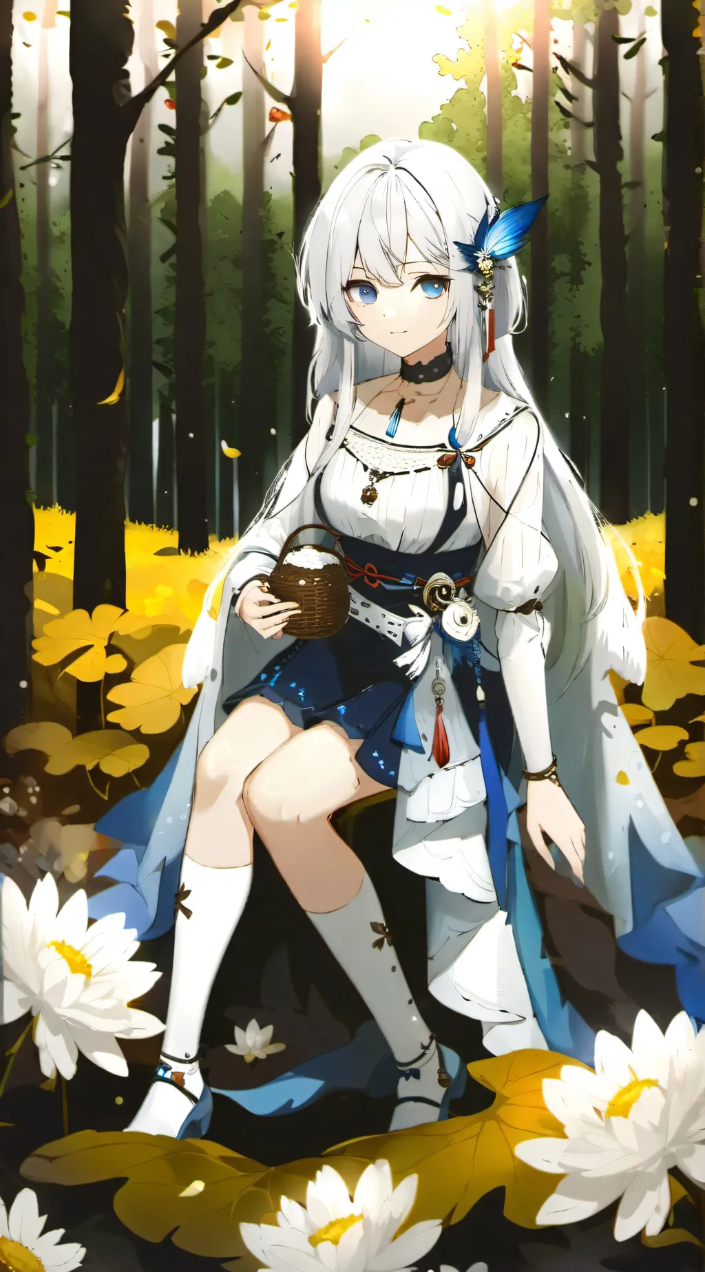 ai character: Ocean background