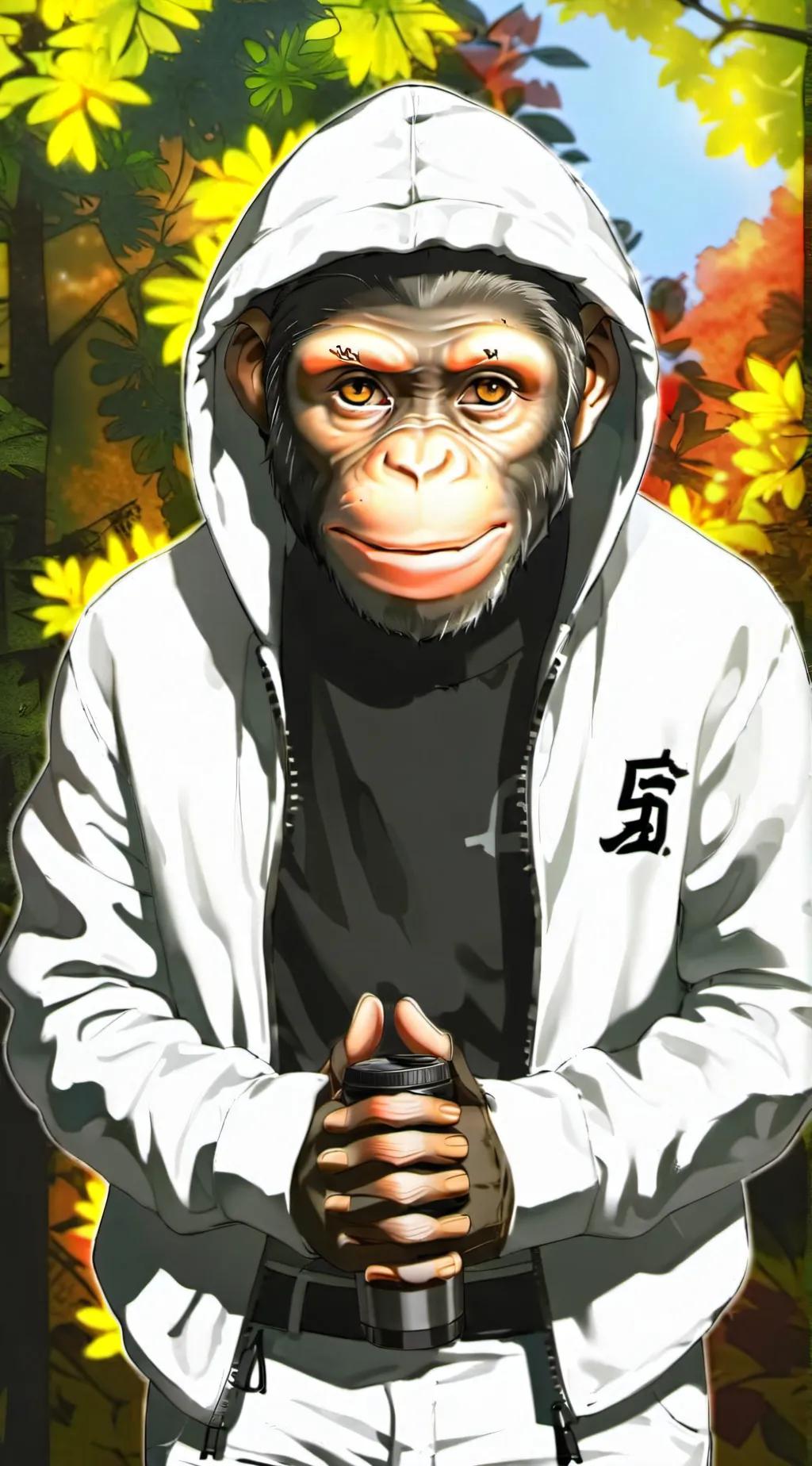 ai character: drip monke background