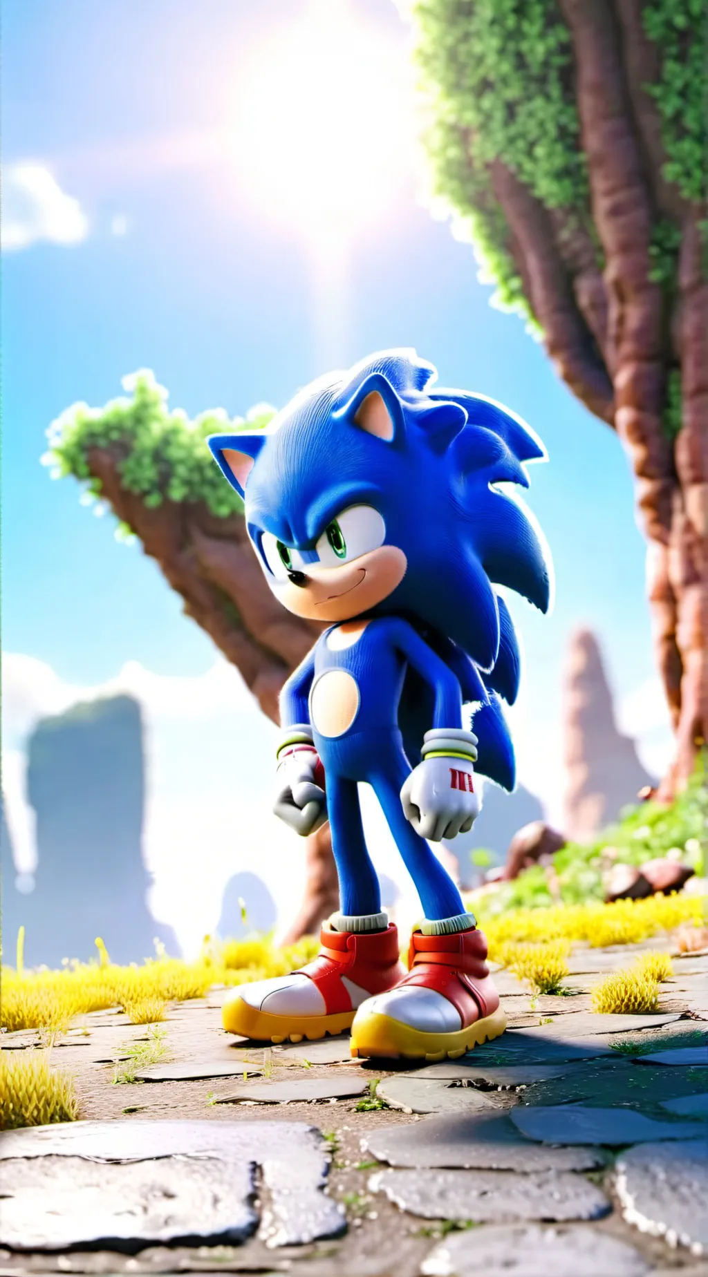 ai character: Sonic 3 background