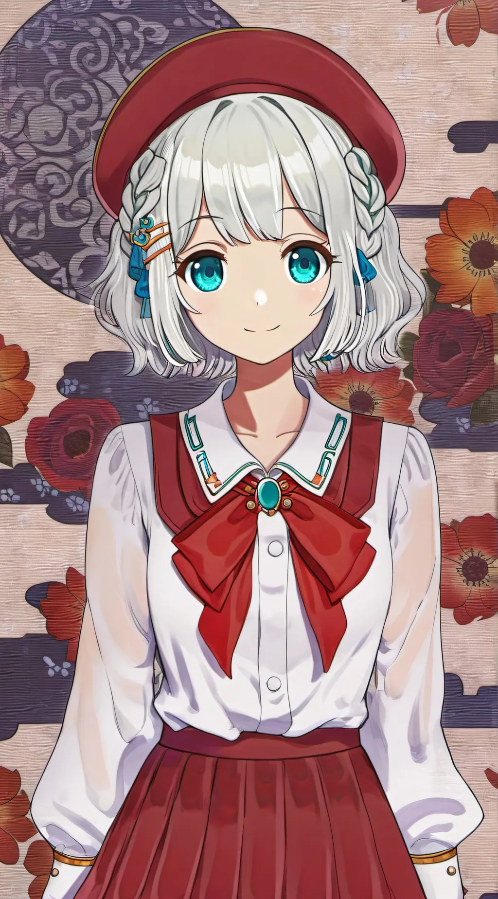 ai character: mint fantôme background