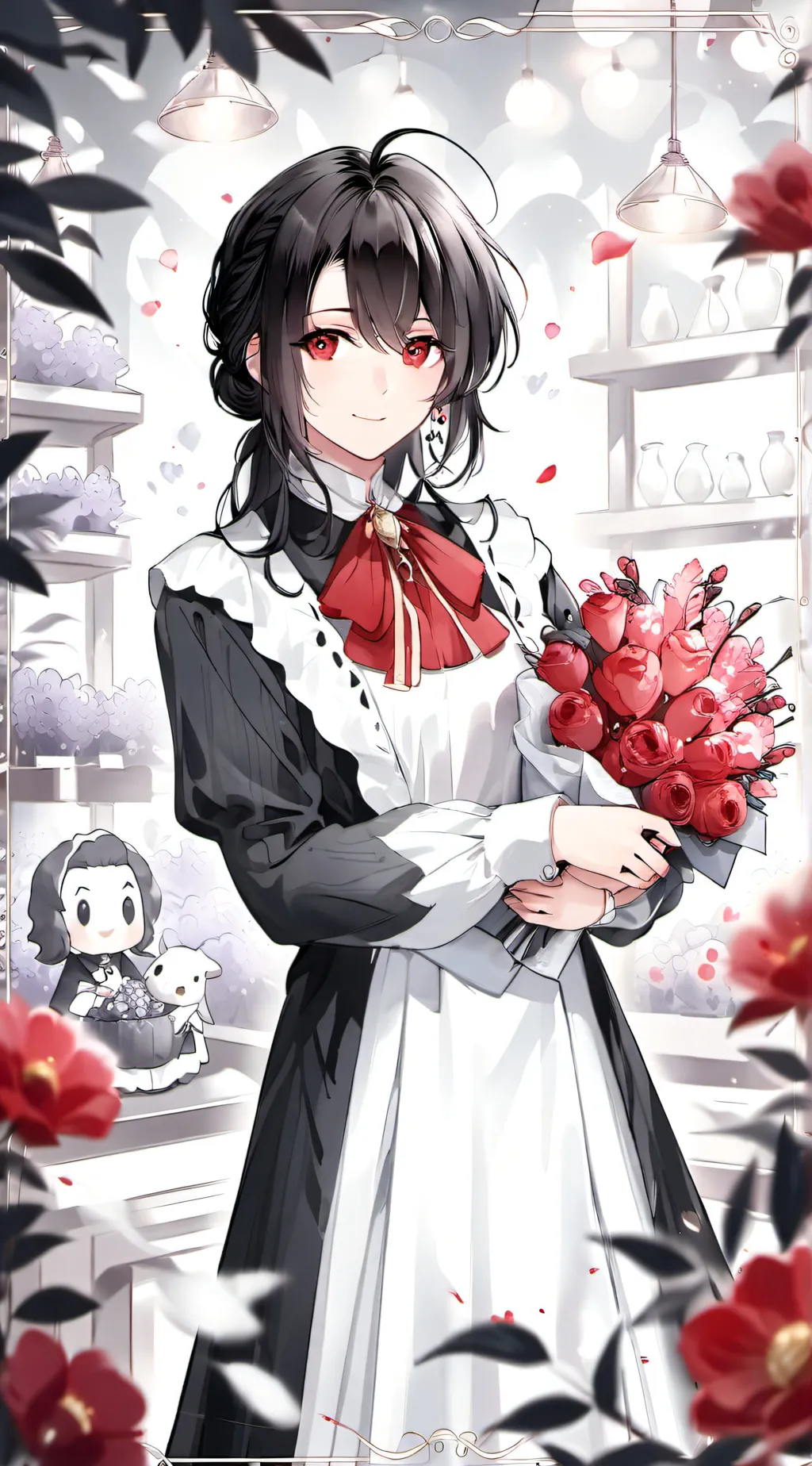 ai character: Genderbend genshin background