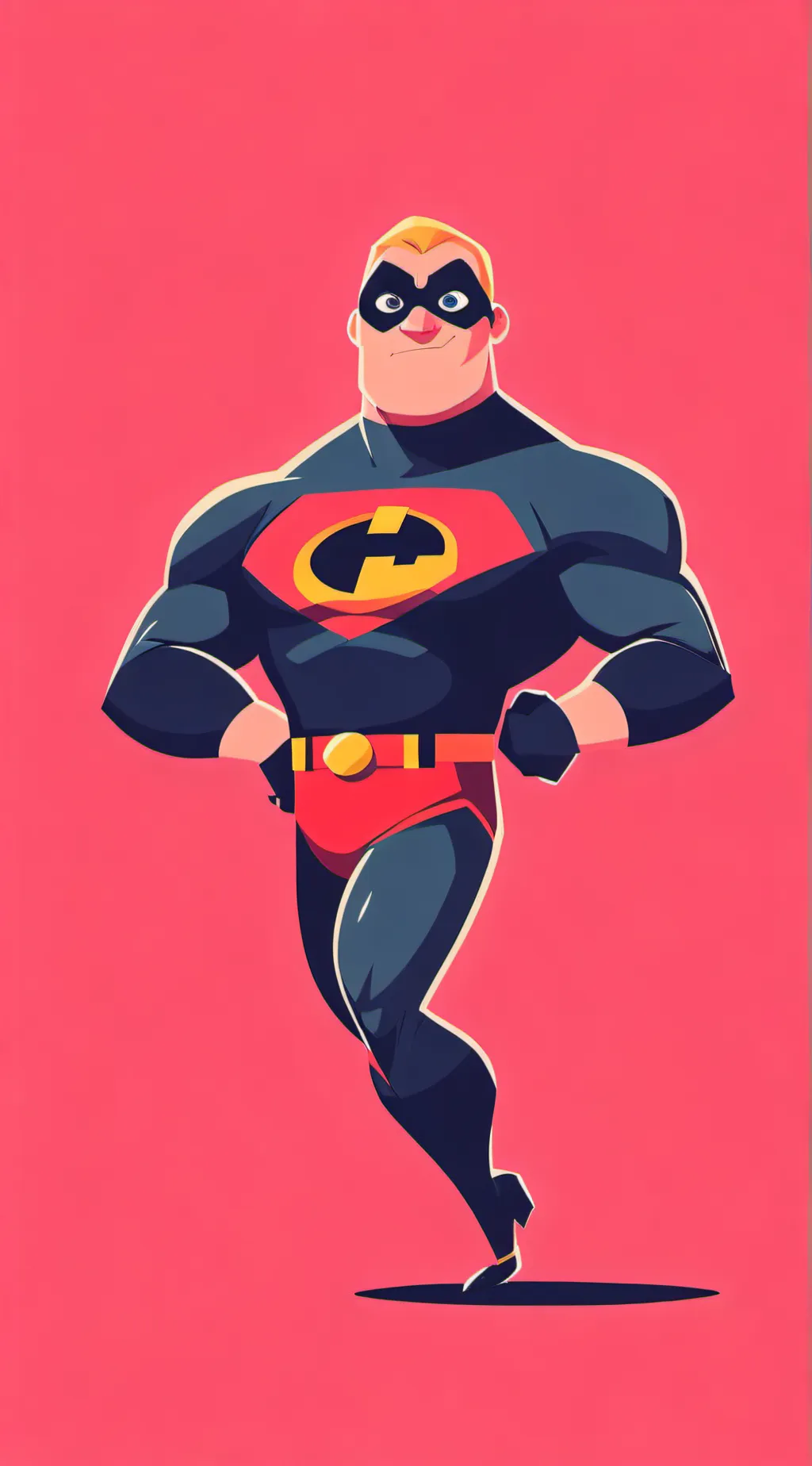 ai character: Mr Incredible background