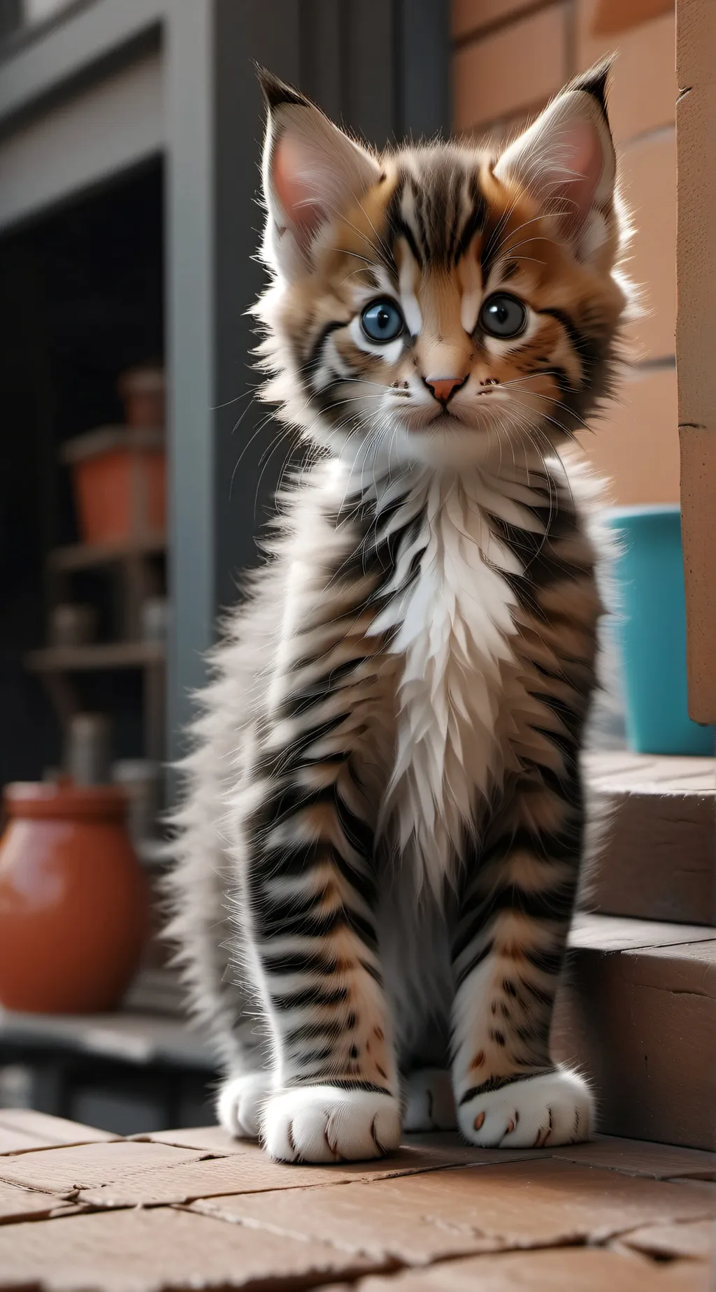 ai character: Abused kitten background
