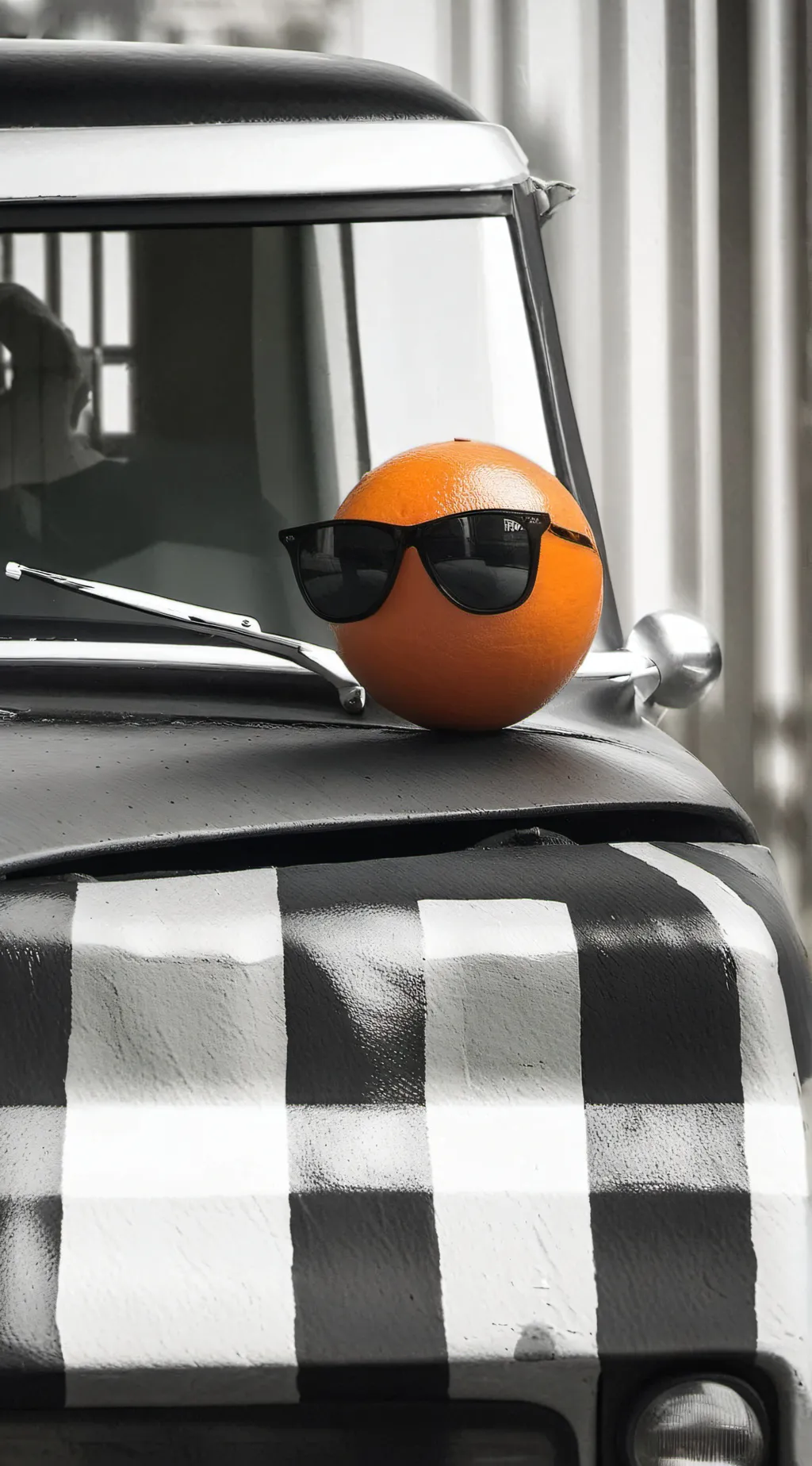 ai character: orange background