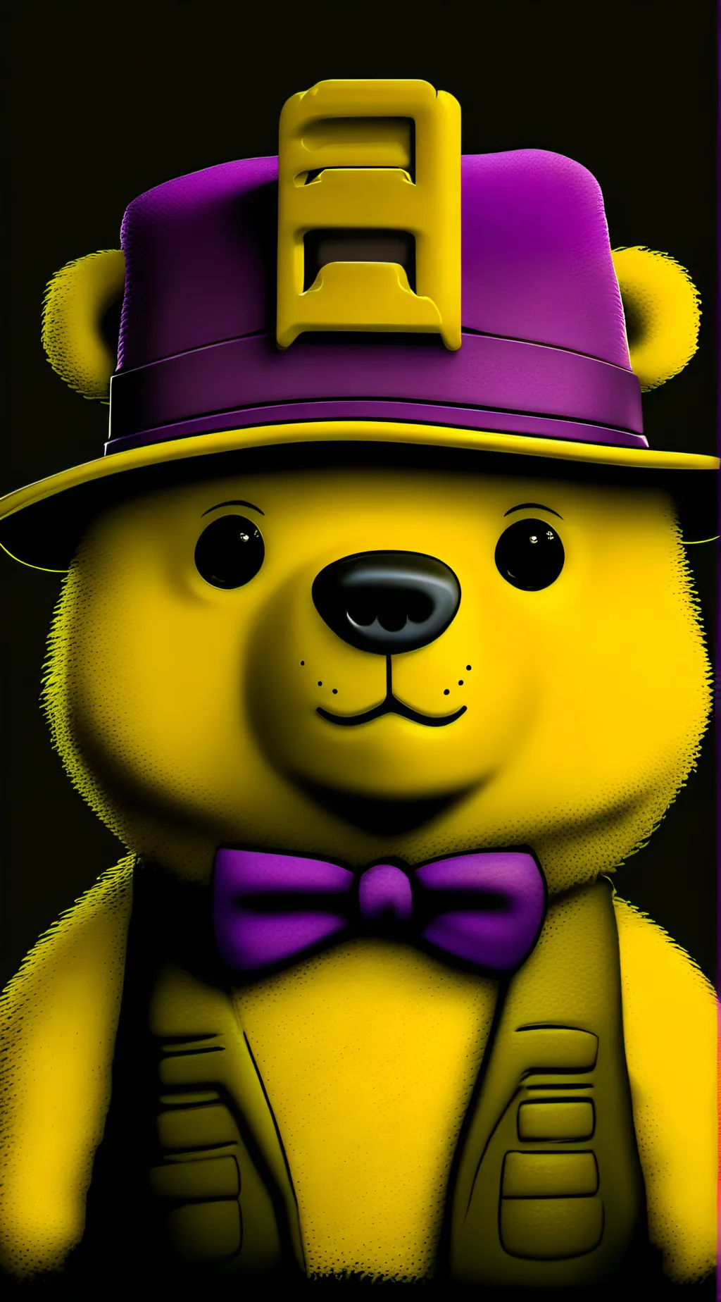 ai character: Fnaf evans bear ￼ background
