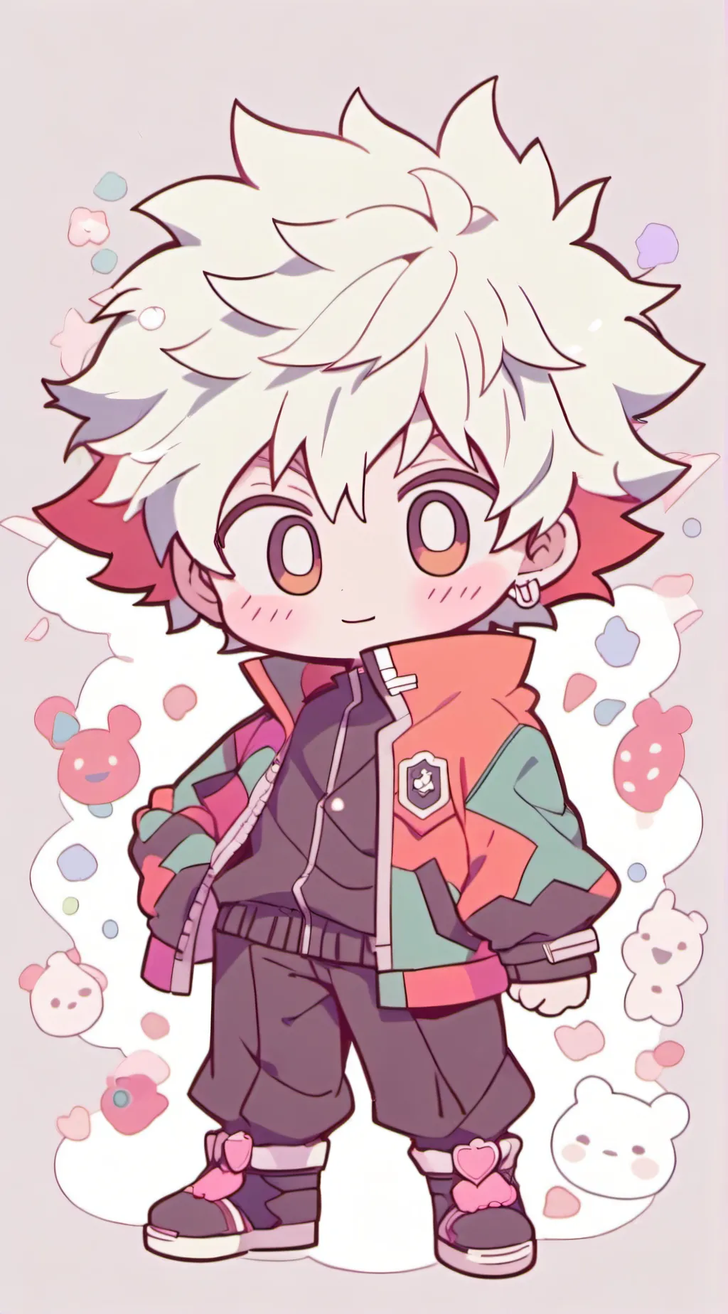 ai character: bakugo  background