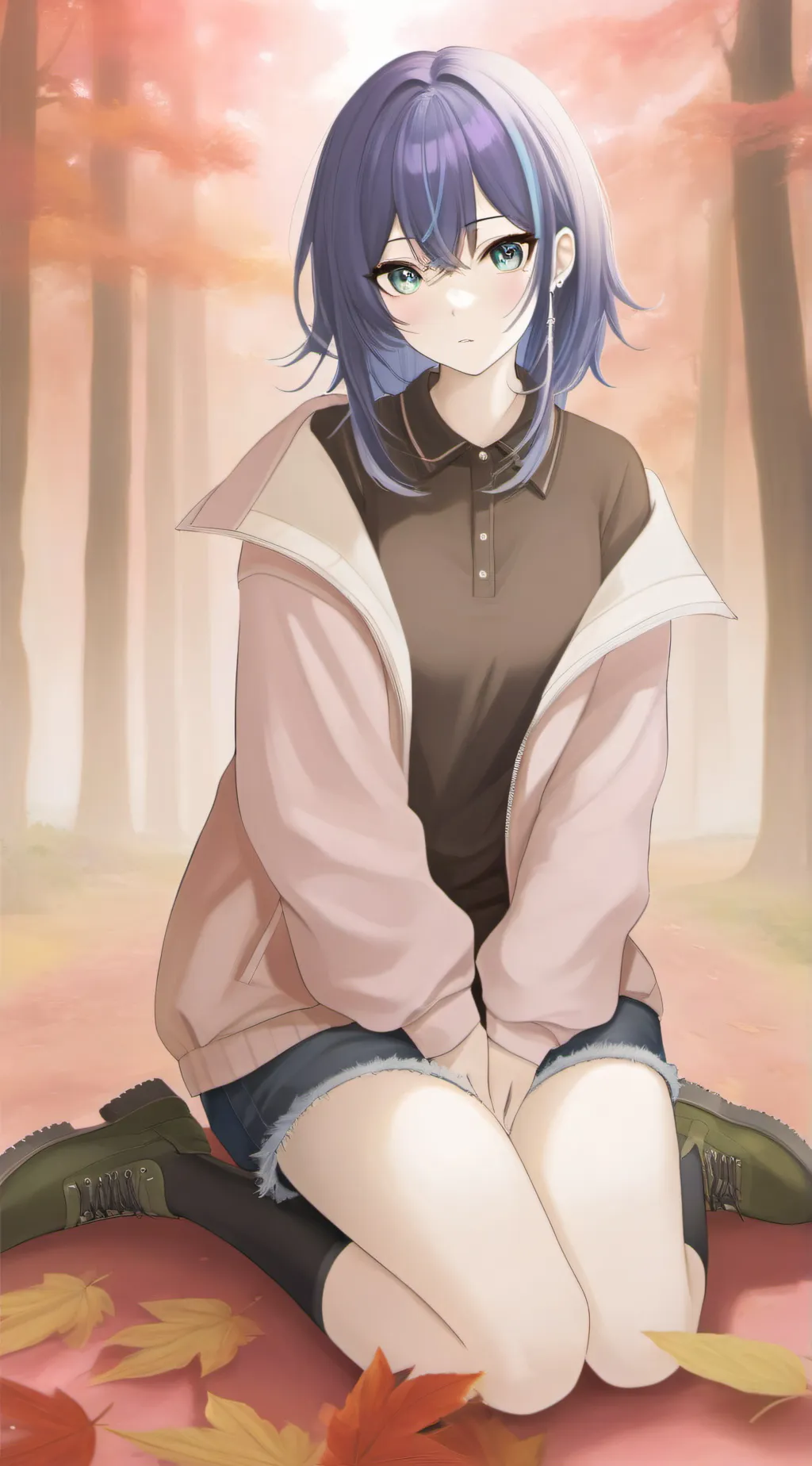 ai character: Autumn background
