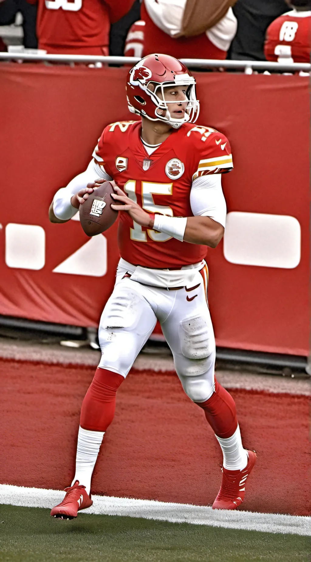 ai character: Patrick mahomes background
